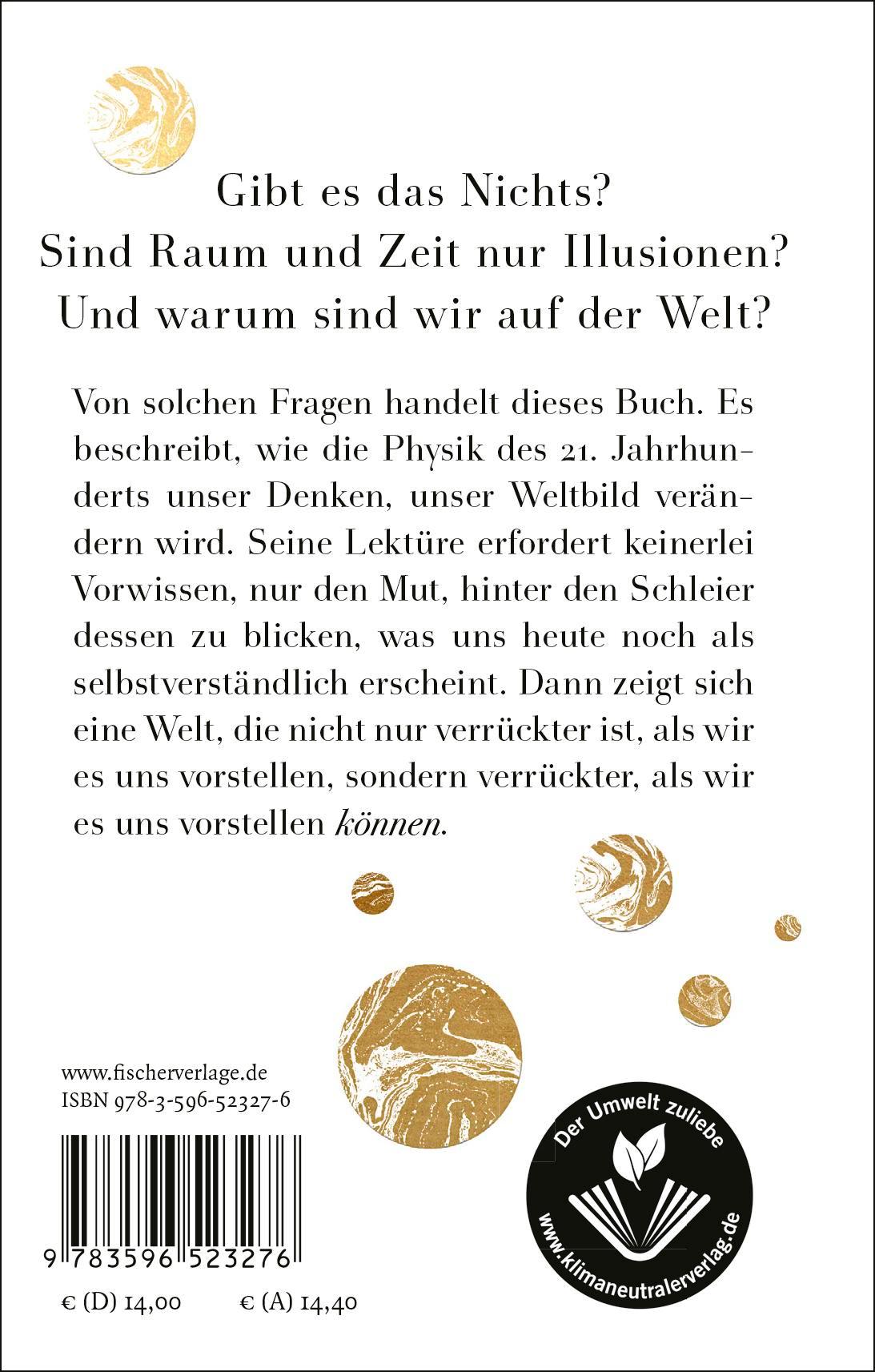 Rückseitencover Das All und das Nichts
