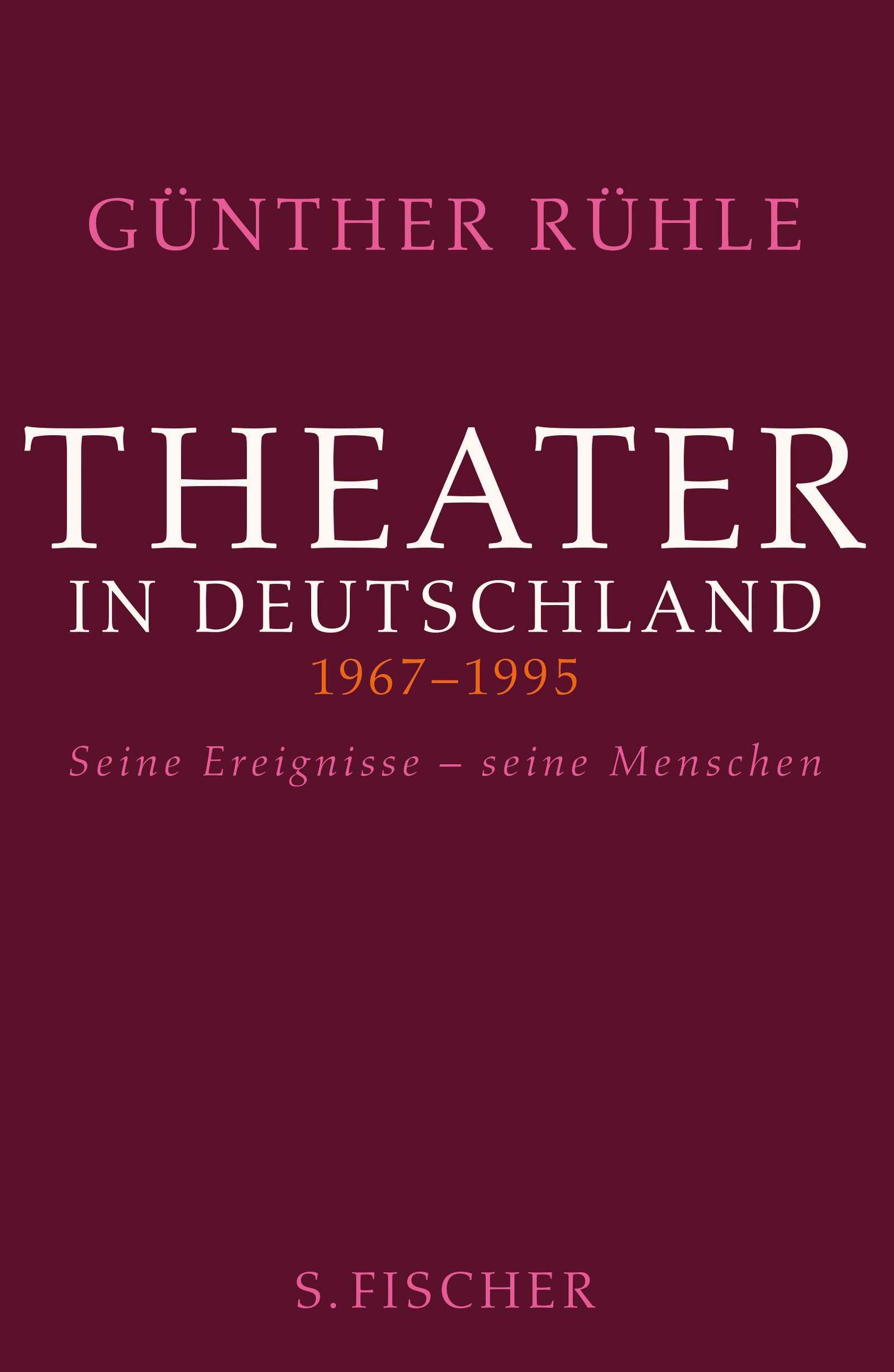 Vorderes Coverbild Theater in Deutschland 1967-1995