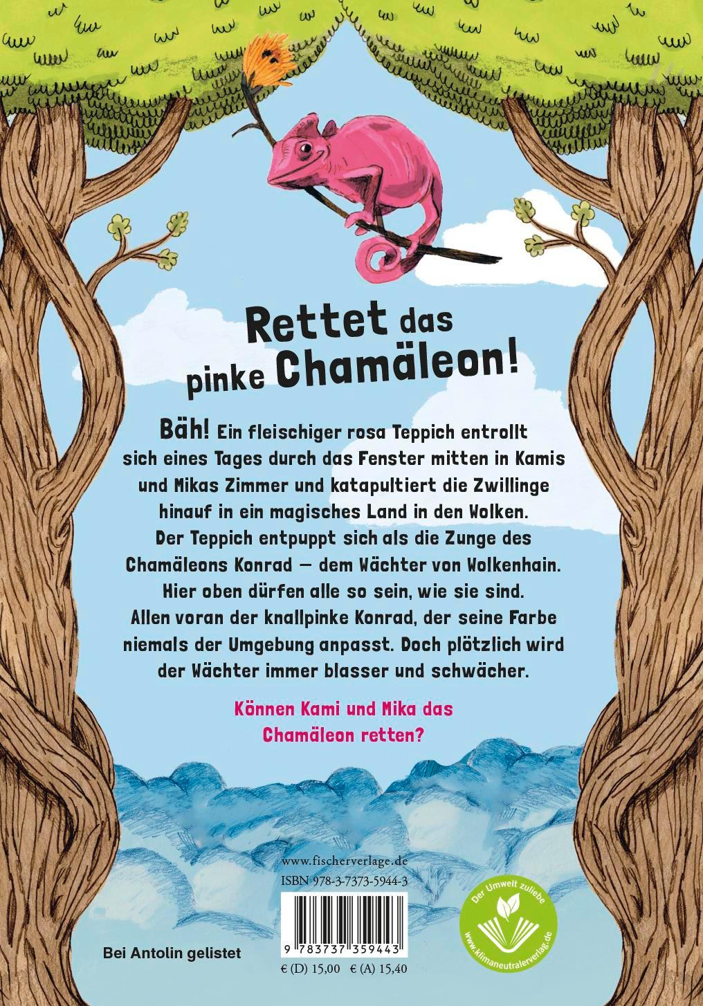 Rückseitencover Kami & Mika - Die phantastische Reise nach Wolkenhain