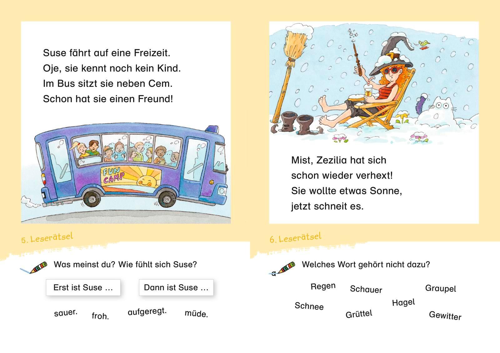 Beispielinhalt (Bild) Duden Leseprofi - Lustige Leserätsel für Erstleser, 1. Klasse