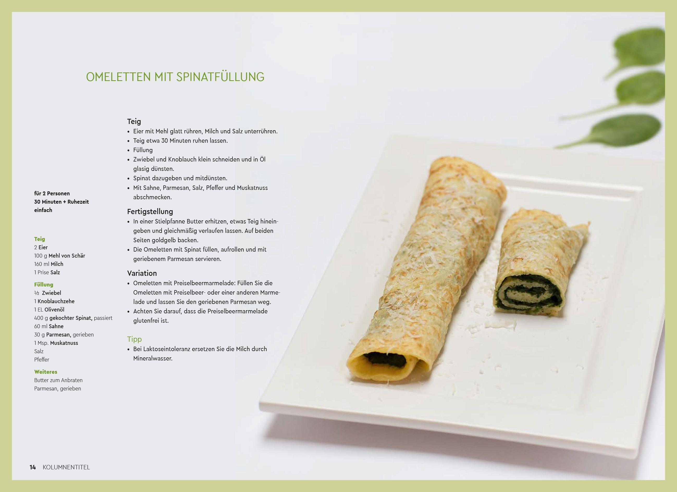 Beispielinhalt (Bild) Glutenfreie Alpenküche - Genießen mit Zöliakie und Glutenunverträglichkeit