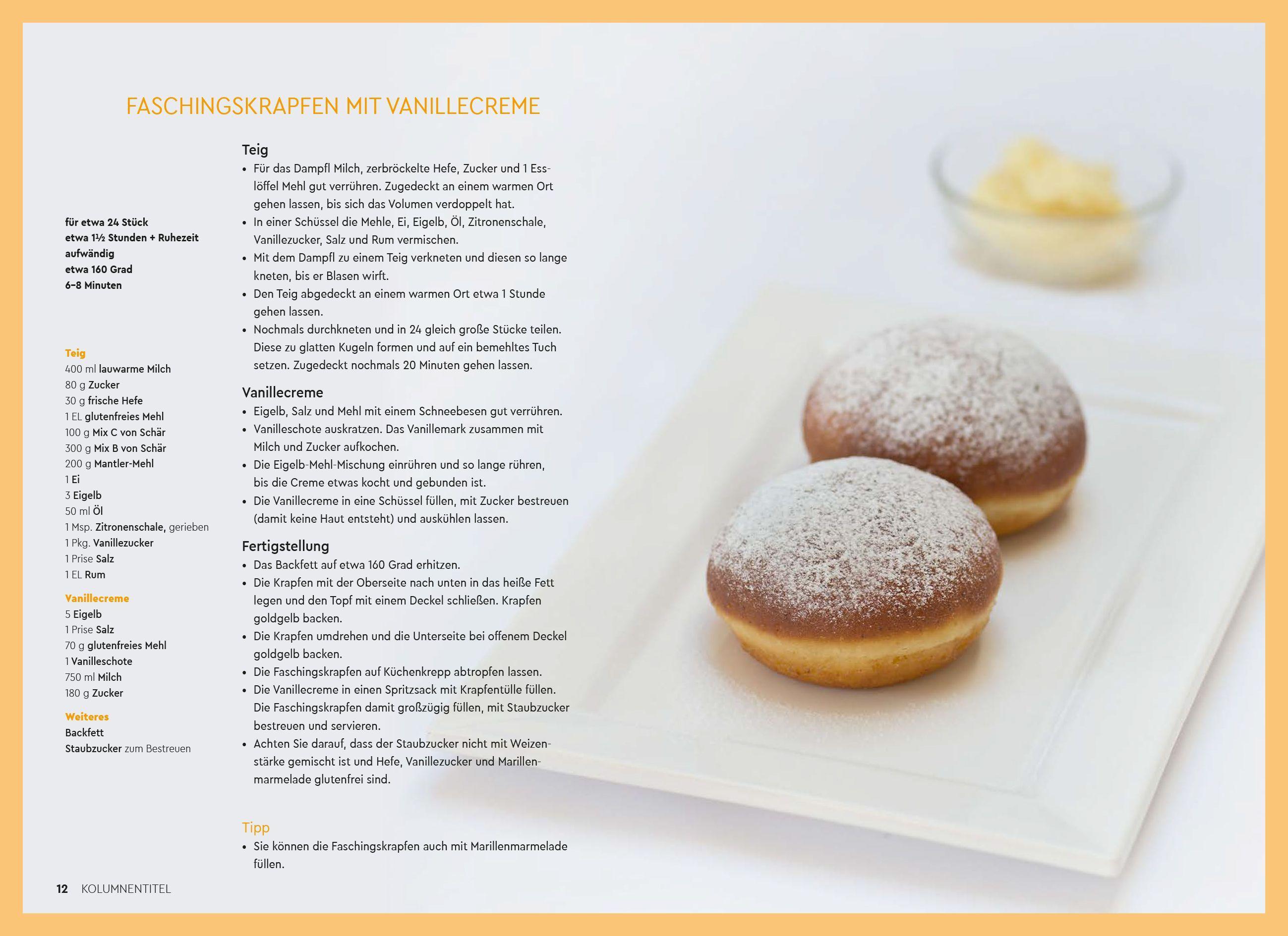 Beispielinhalt (Bild) Glutenfreie Alpenküche - Genießen mit Zöliakie und Glutenunverträglichkeit