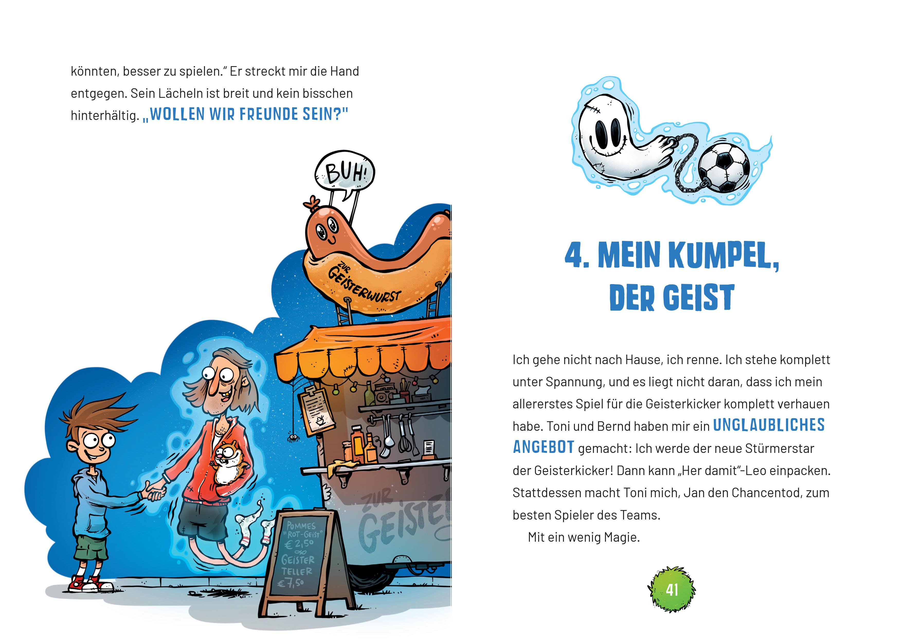 Beispielinhalt (Bild) Die Geisterkicker - Nie mehr ohne Teamgeist!