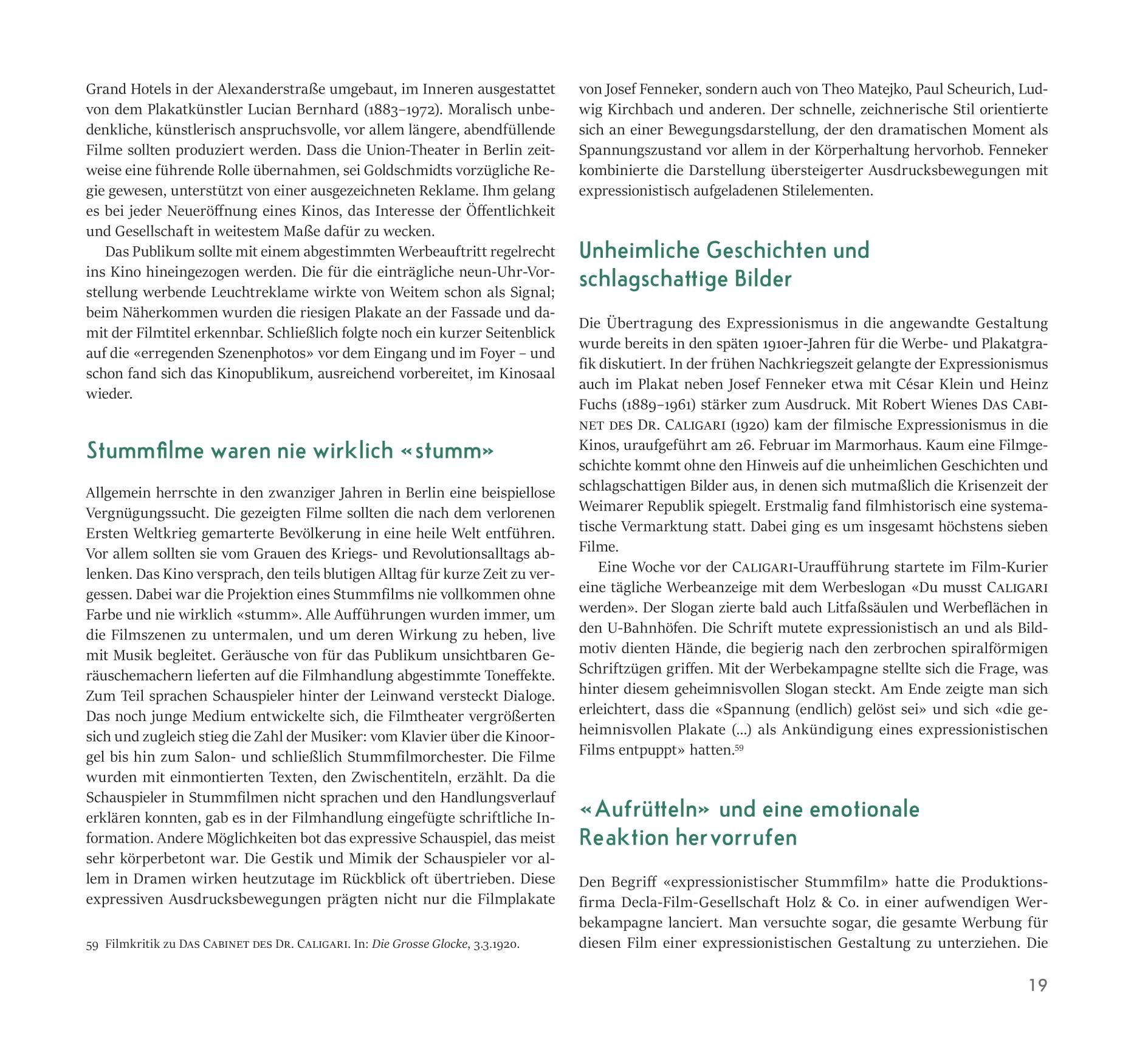 Beispielinhalt (Bild) Lockruf des Kinos