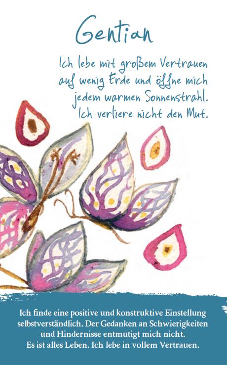 Beispielinhalt (Bild) Die Bachblüten Karten