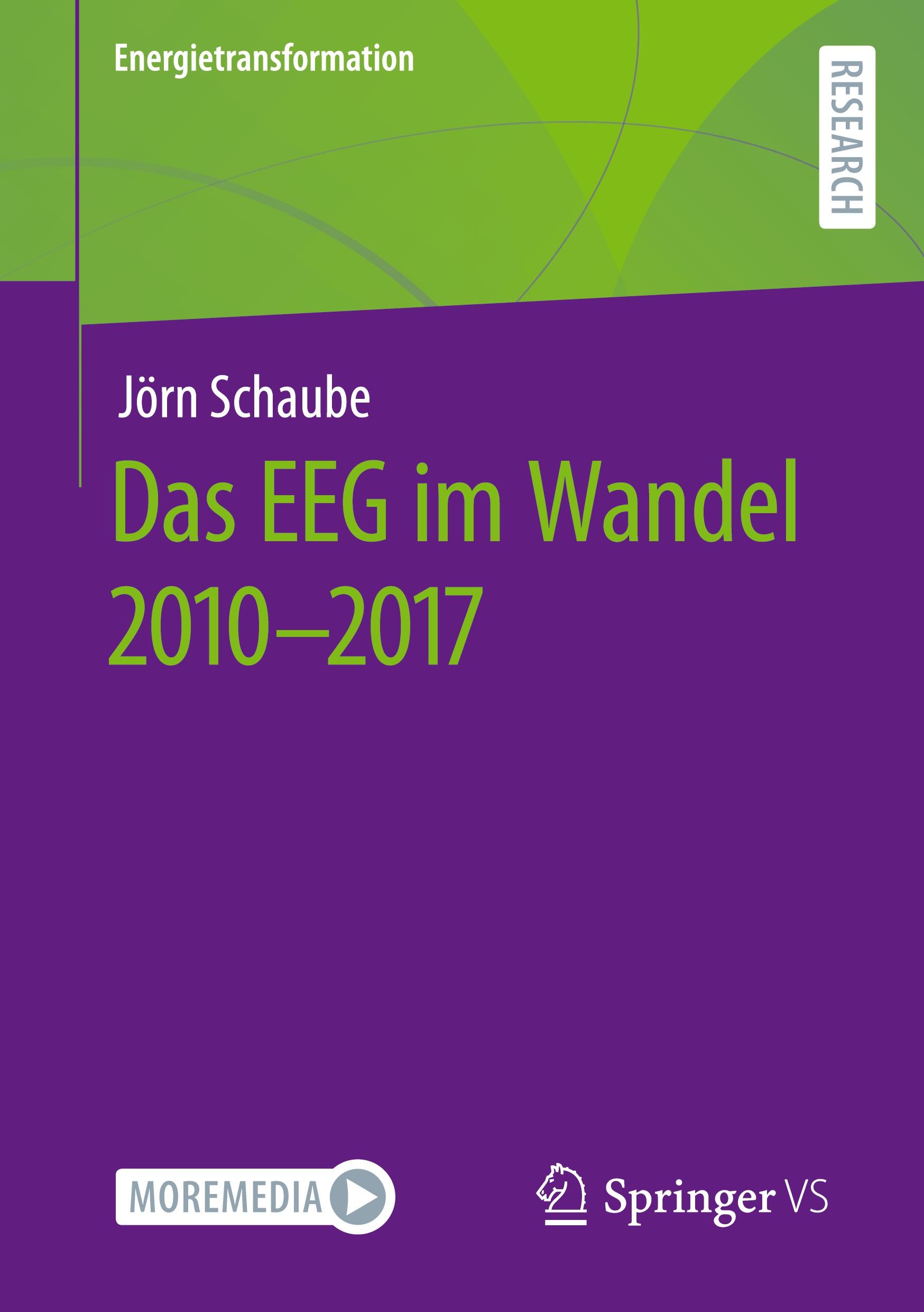 Vorderes Coverbild Das EEG im Wandel 2010 - 2017