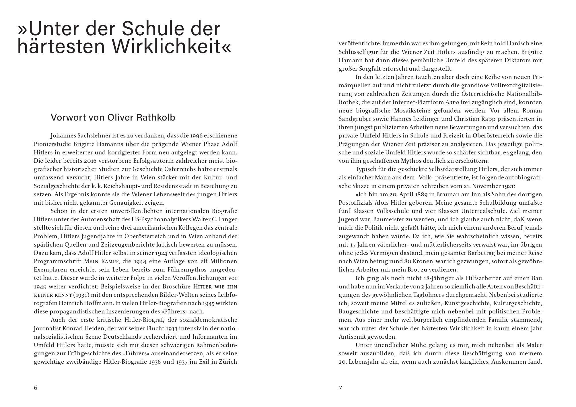 Beispielinhalt (Bild) Hitlers Wien