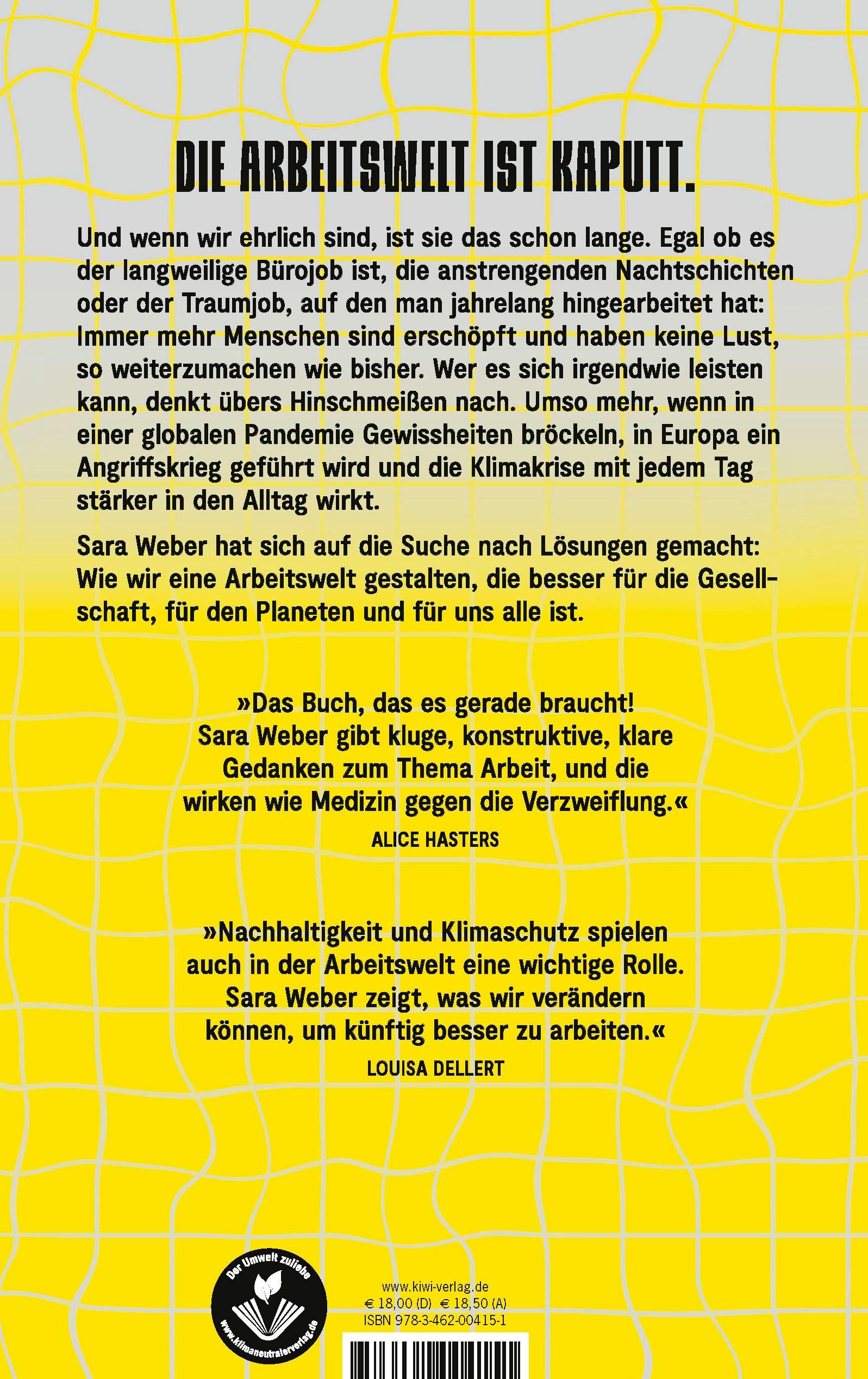 Rückseitencover Die Welt geht unter, und ich muss trotzdem arbeiten?