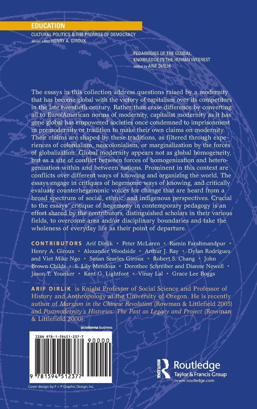 Rückseitencover Pedagogies of the Global