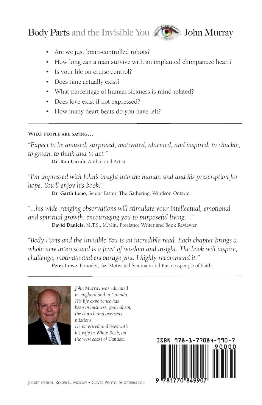 Rückseitencover Body Parts and the Invisible You