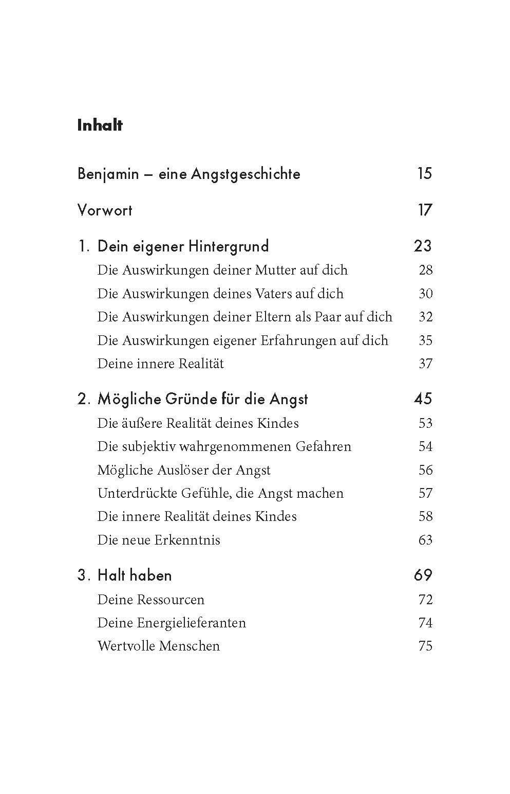 Beispielinhalt (Bild) Kinderängste überwinden