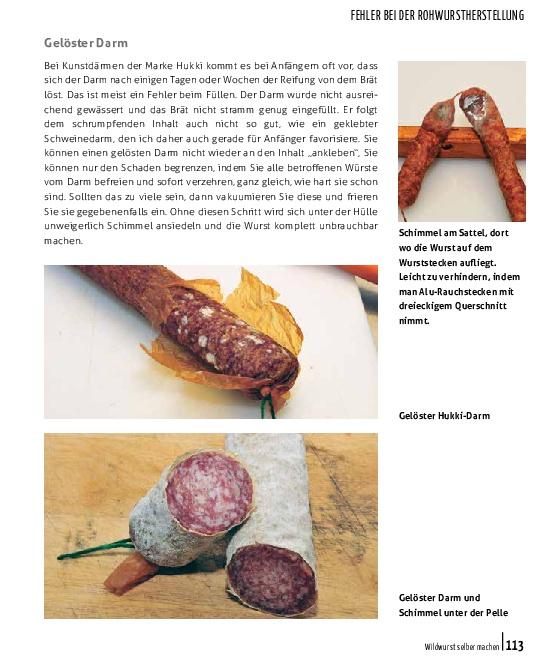 Beispielinhalt (Bild) Wildwurst selber machen: Brat-, Roh- & Brühwurst