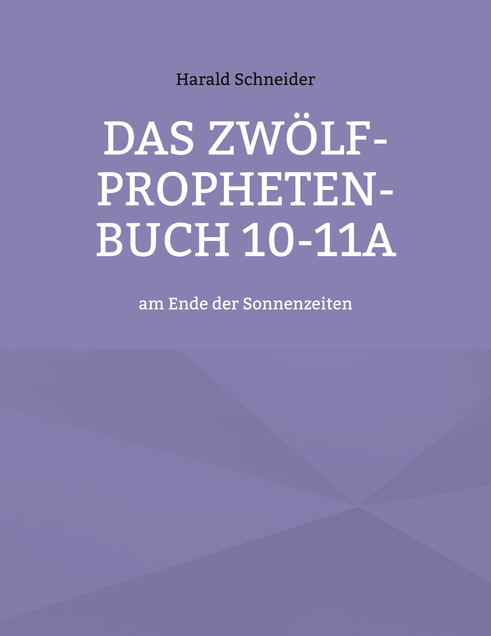 Vorderes Coverbild Das Zwölf-Propheten-Buch 10-11a