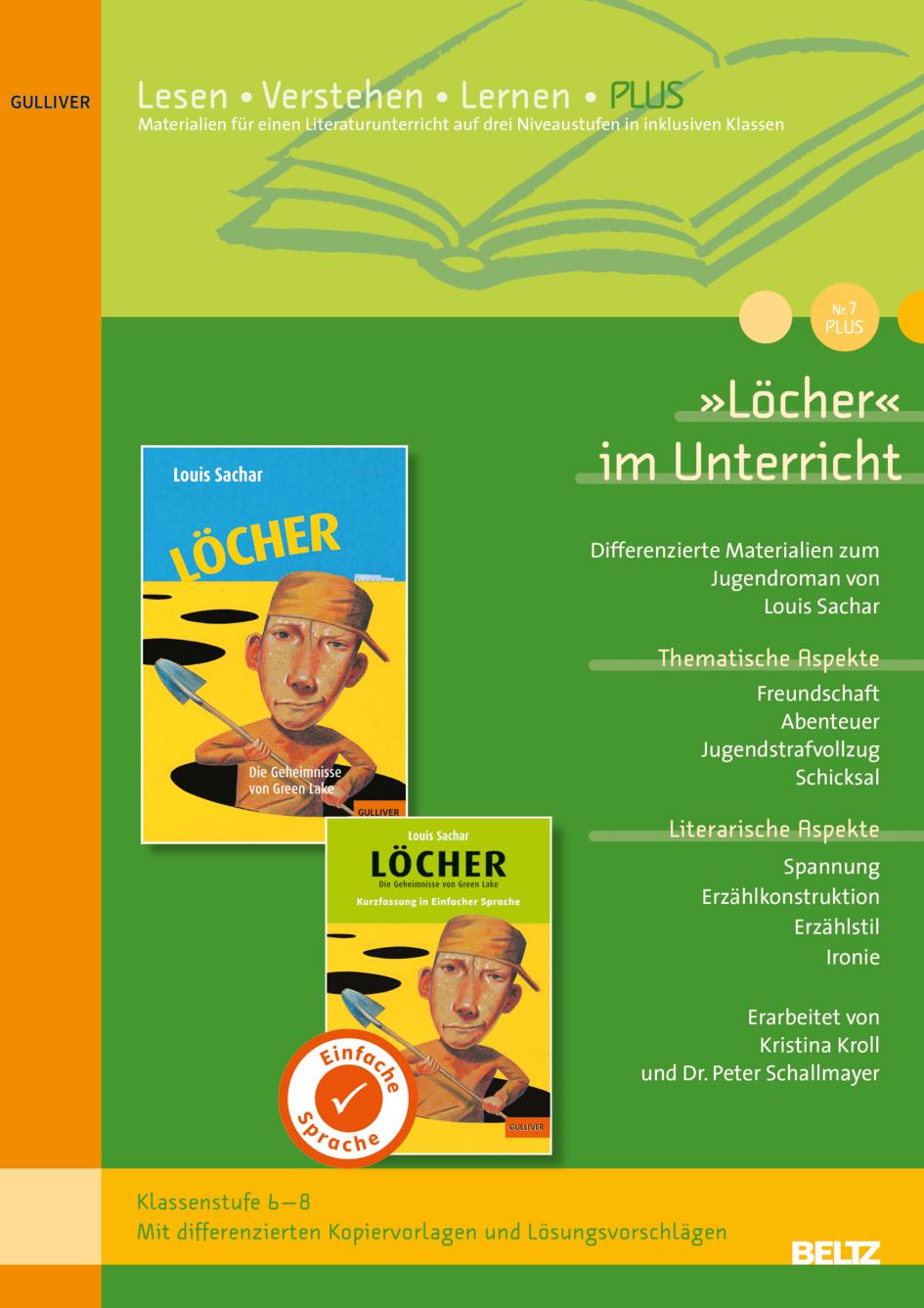 Vorderes Coverbild 'Löcher' im Unterricht PLUS