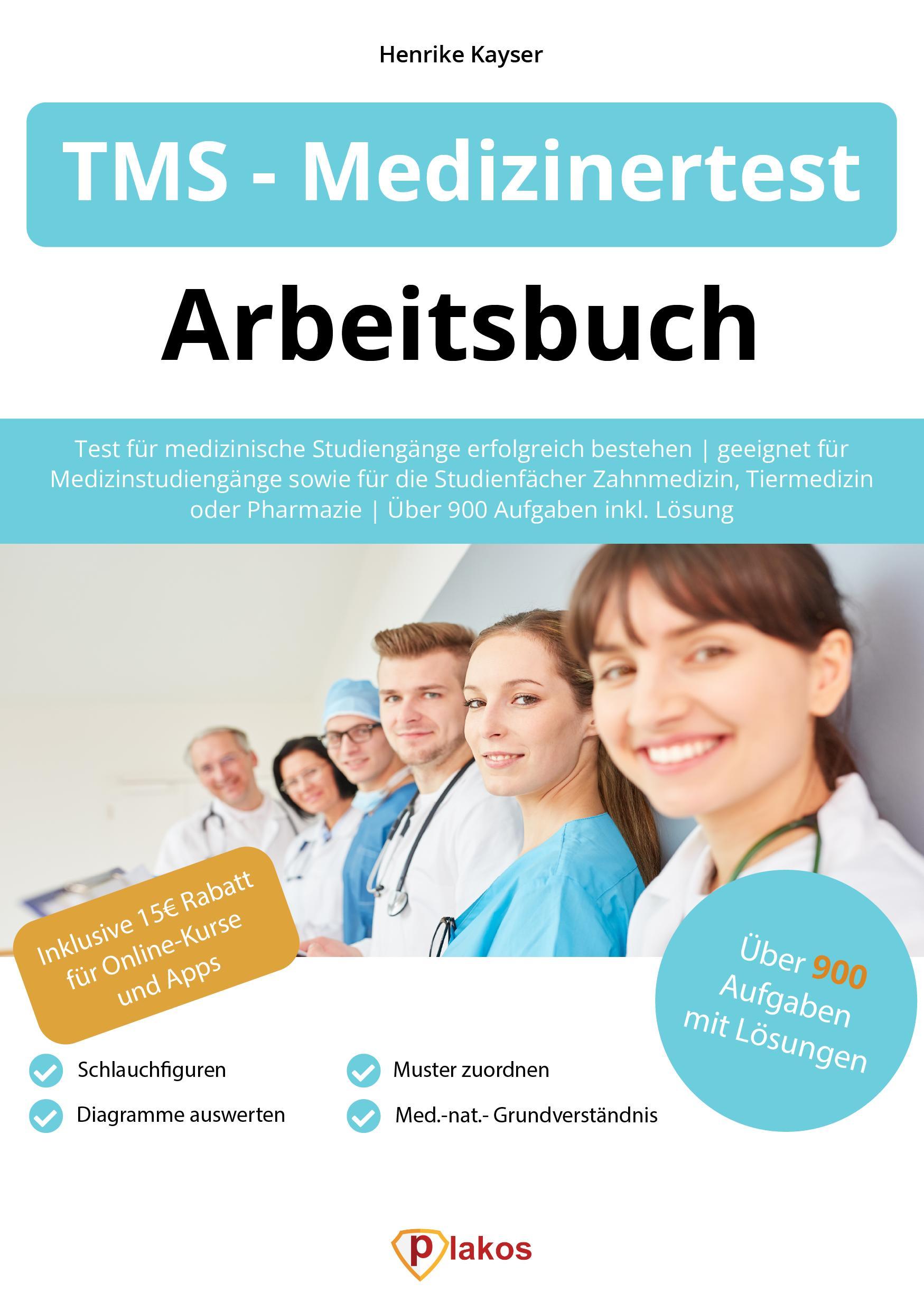 Vorderes Coverbild TMS/ Medizinertest Vorbereitung