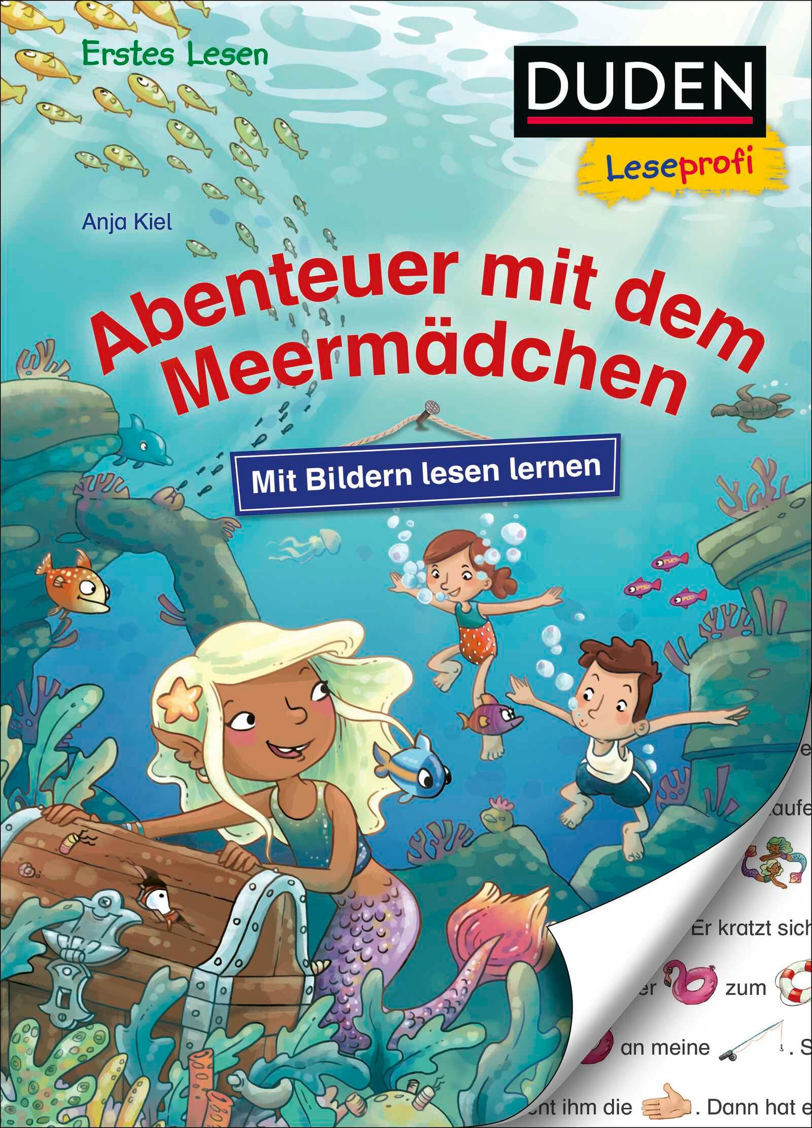 Vorderes Coverbild Duden Leseprofi - Mit Bildern lesen lernen: Abenteuer mit dem Meermädchen