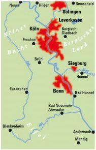 Rückseitencover ADFC-Regionalkarte Köln/Bonn, 1:75.000, mit Tagestourenvorschlägen, reiß- und wetterfest, E-Bike-geeignet, mit Knotenpunkten, GPS-Tracks-Download
