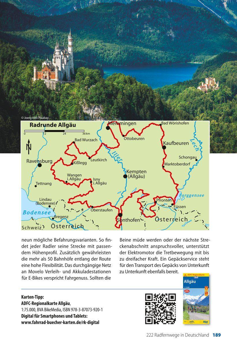 Beispielinhalt (Bild) ADFC-Ratgeber 260 Radfernwege in Deutschland