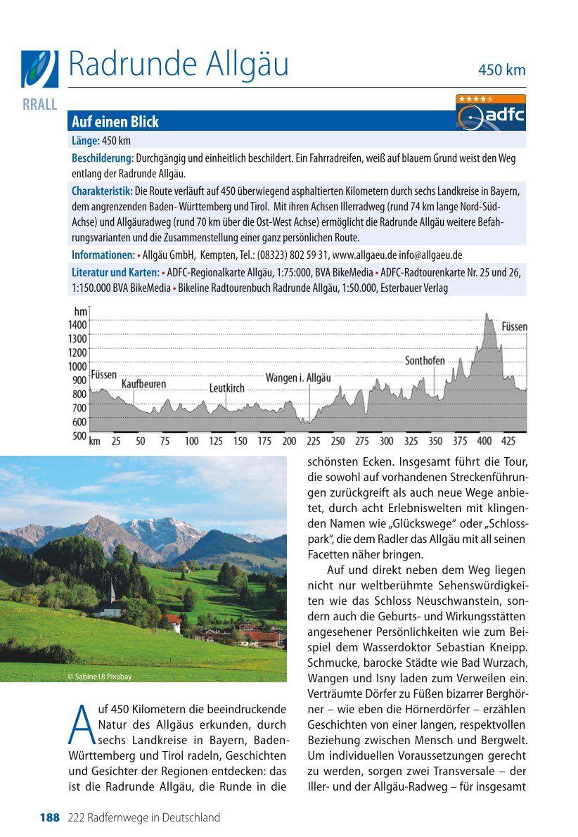 Beispielinhalt (Bild) ADFC-Ratgeber 260 Radfernwege in Deutschland