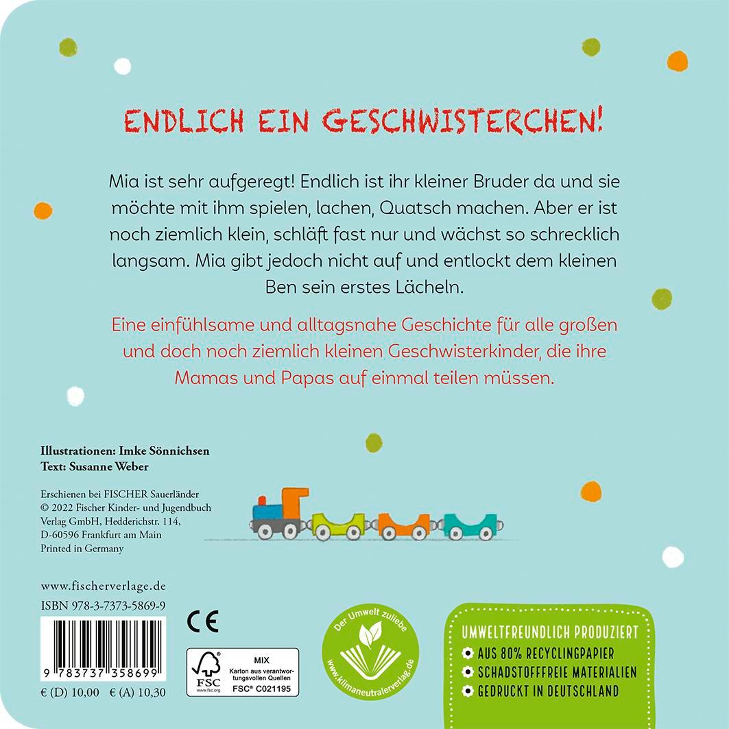 Rückseitencover Hallo Baby, lach mit mir! (Pappbilderbuch für alle Geschwisterchen)