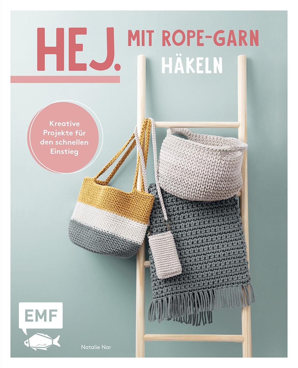 Vorderes Coverbild Hej. Mit Rope-Garn häkeln super easy