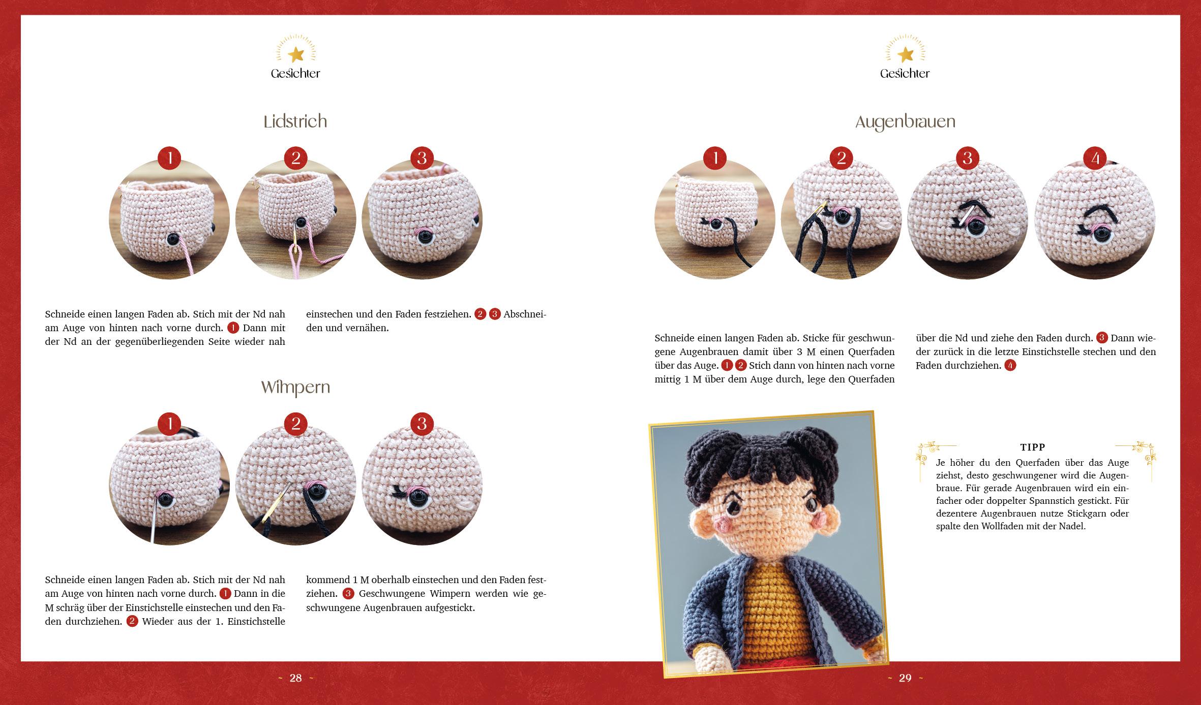 Beispielinhalt (Bild) Das Märchen-Häkelbuch