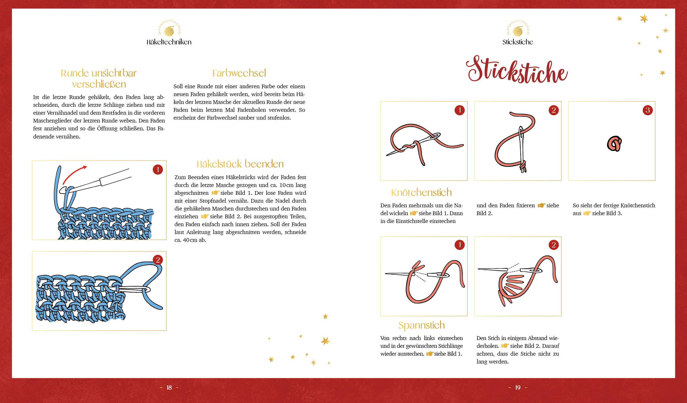 Beispielinhalt (Bild) Das Märchen-Häkelbuch