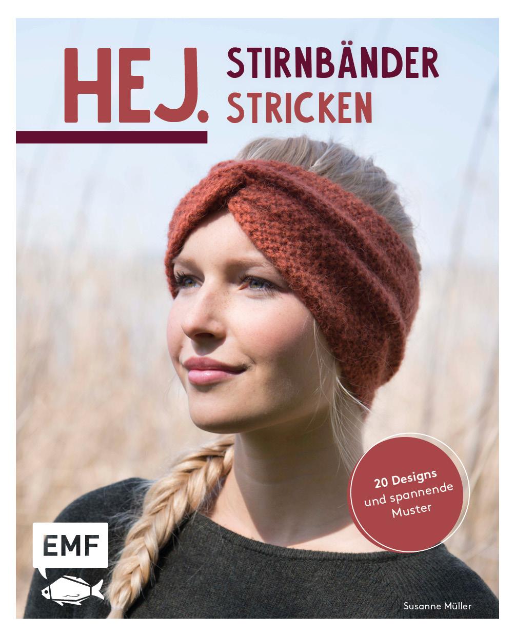 Vorderes Coverbild Hej. Stirnbänder stricken