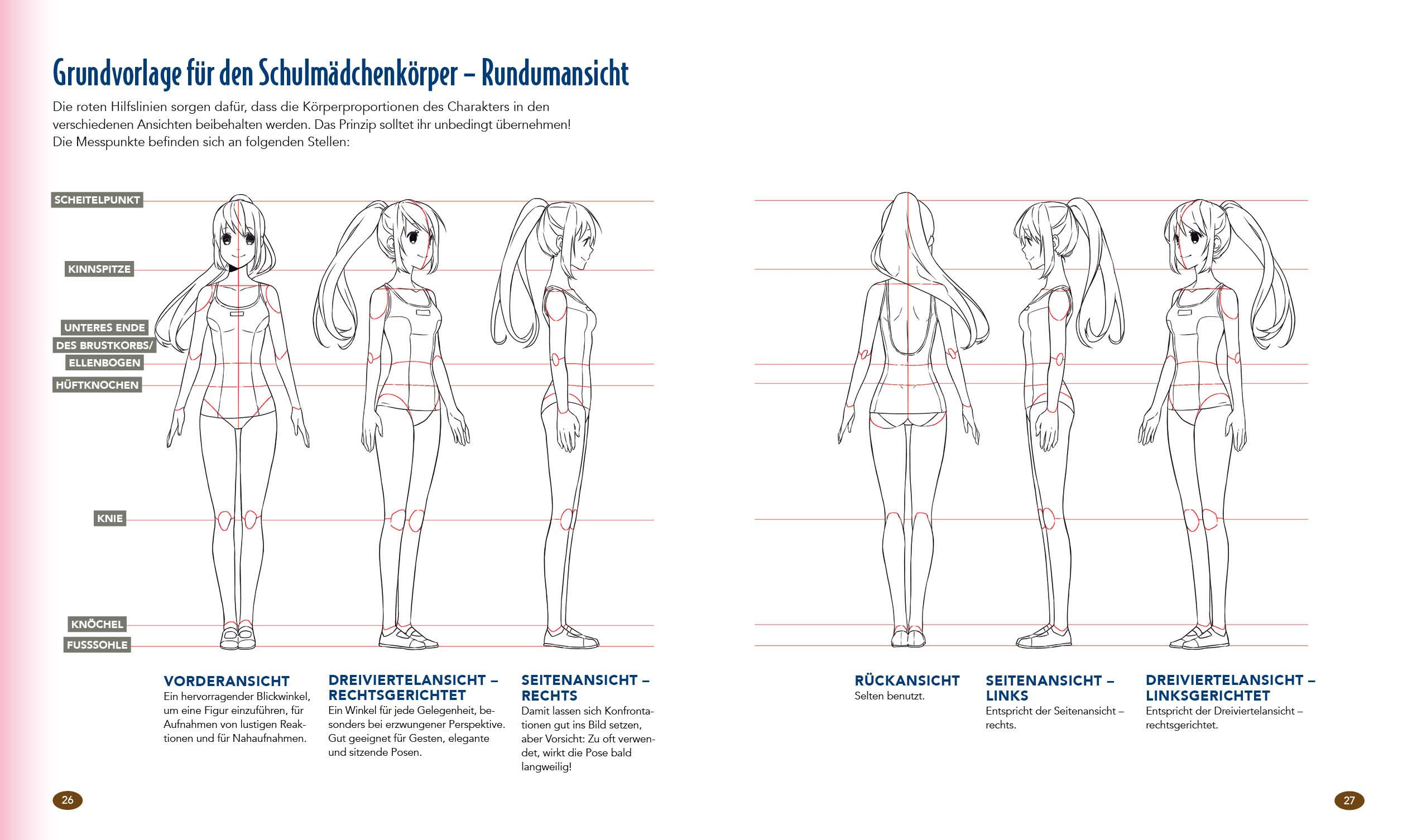 Beispielinhalt (Bild) Dein ultimativer Manga-Anime-Zeichenkurs