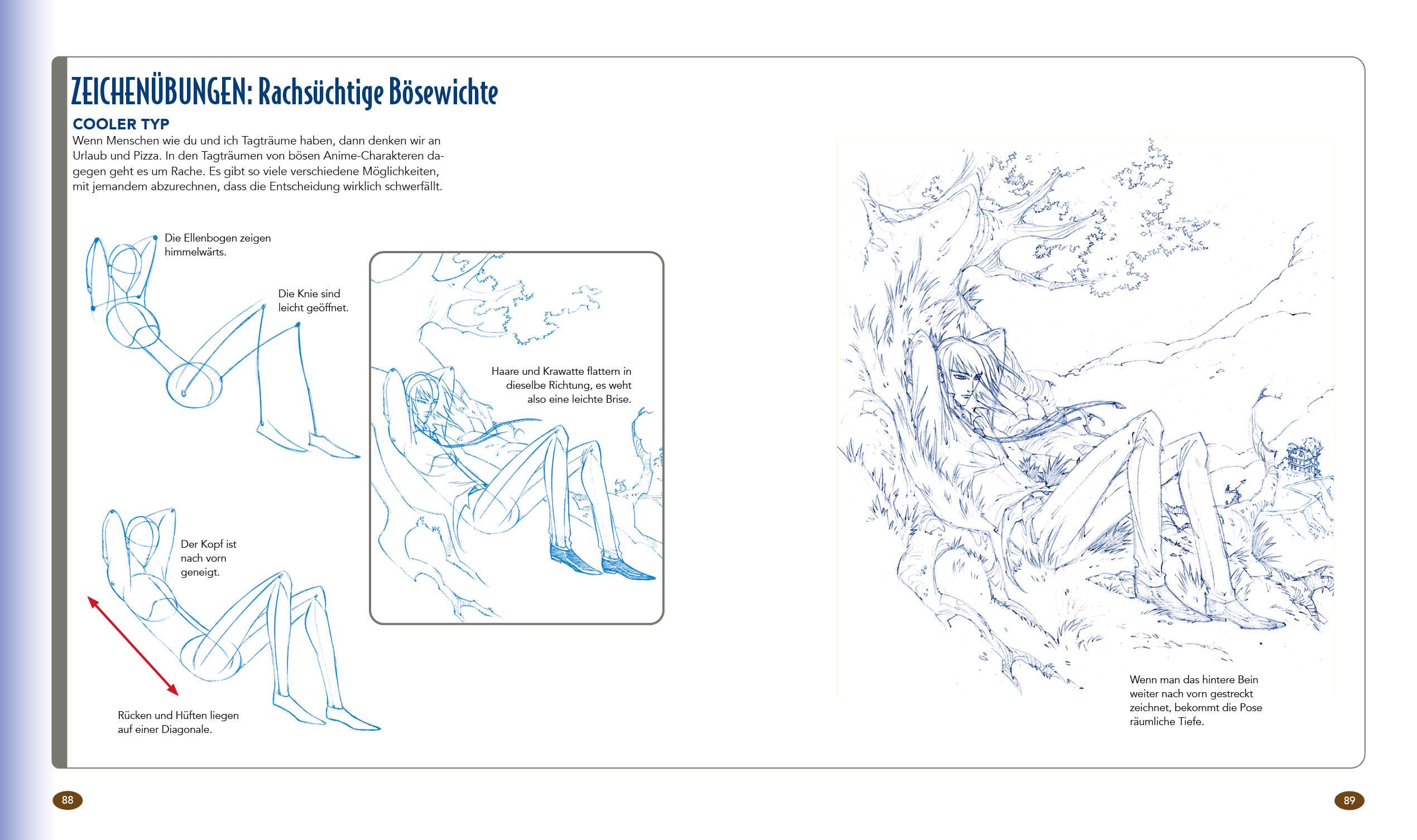 Beispielinhalt (Bild) Dein ultimativer Manga-Anime-Zeichenkurs