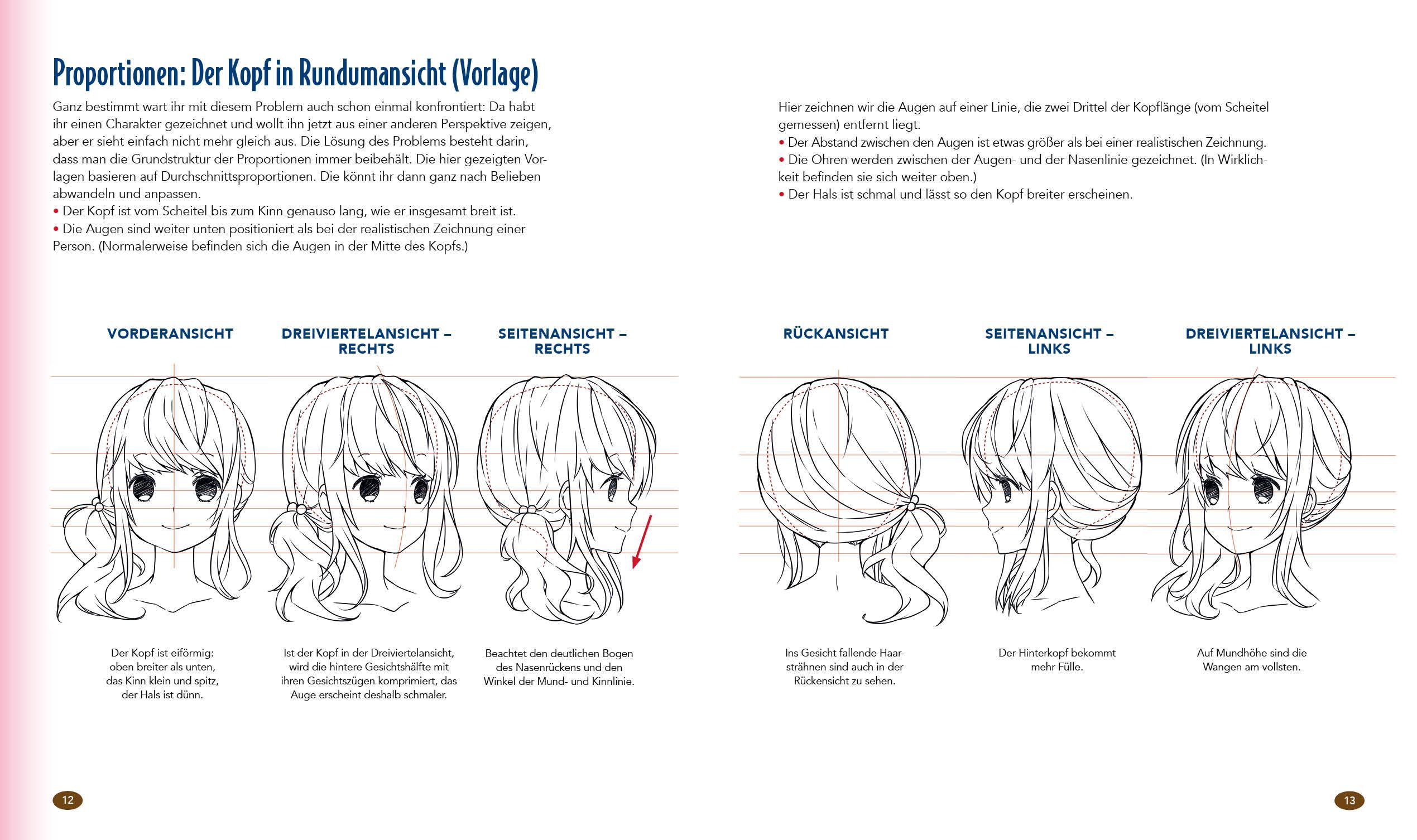 Beispielinhalt (Bild) Dein ultimativer Manga-Anime-Zeichenkurs