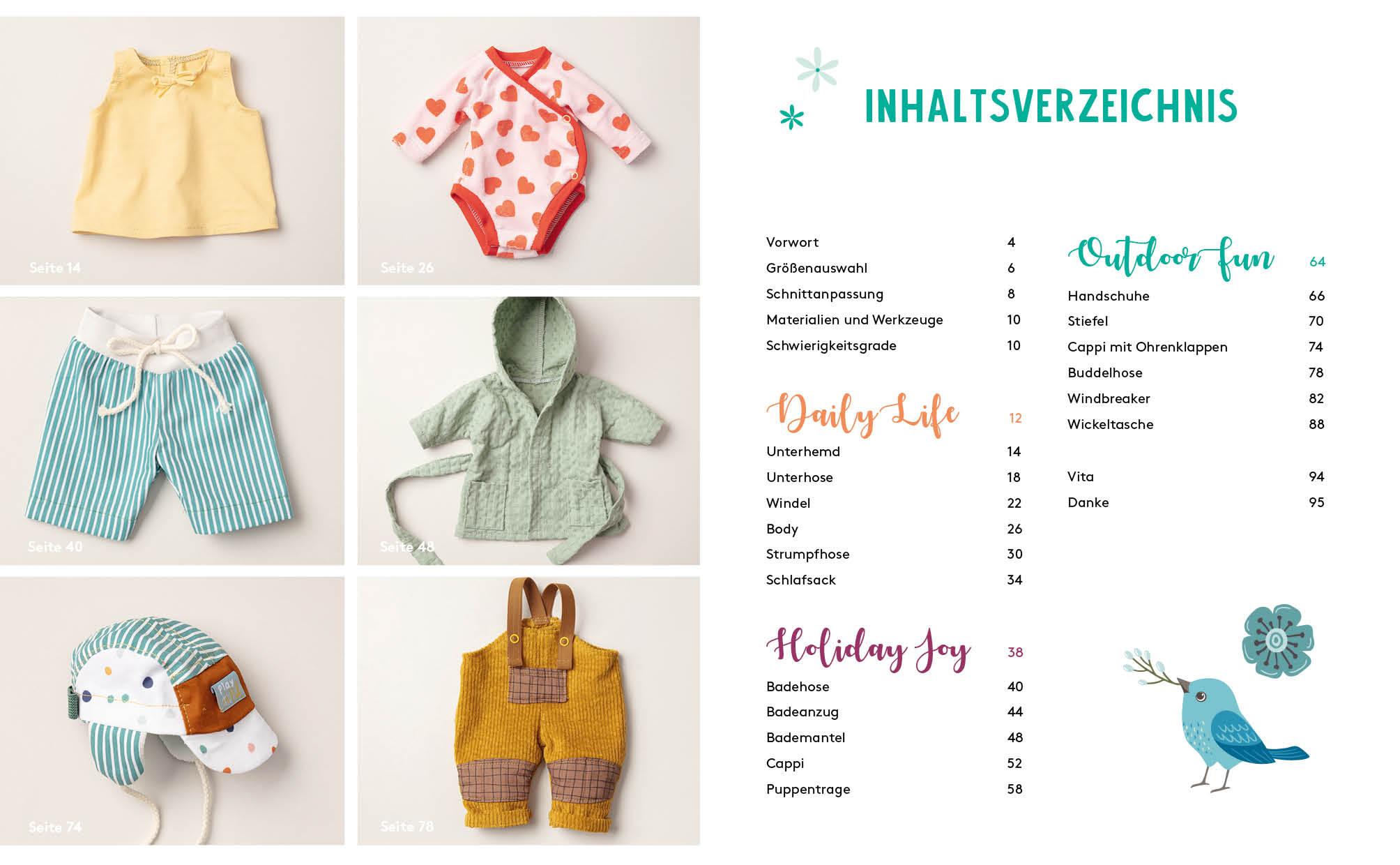 Beispielinhalt (Bild) Hej. Minimode - Süße Puppenkleidung nähen 2