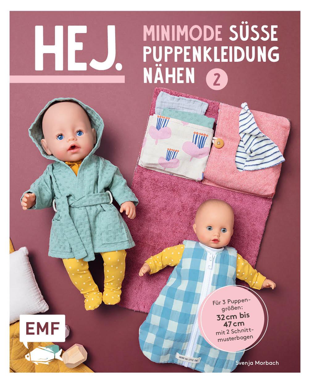 Vorderes Coverbild Hej. Minimode - Süße Puppenkleidung nähen 2