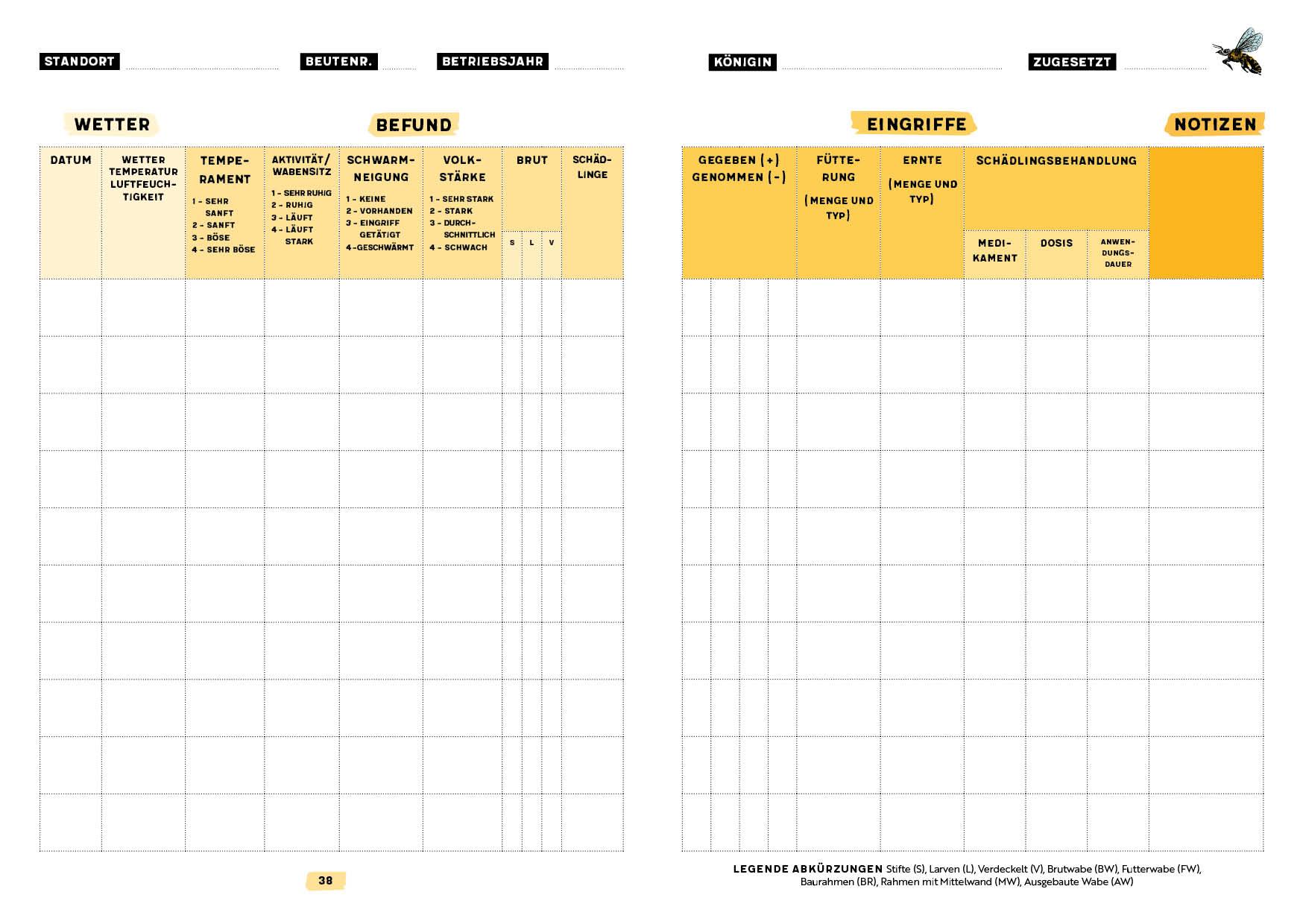 Beispielinhalt (Bild) Mein Bienenjahr