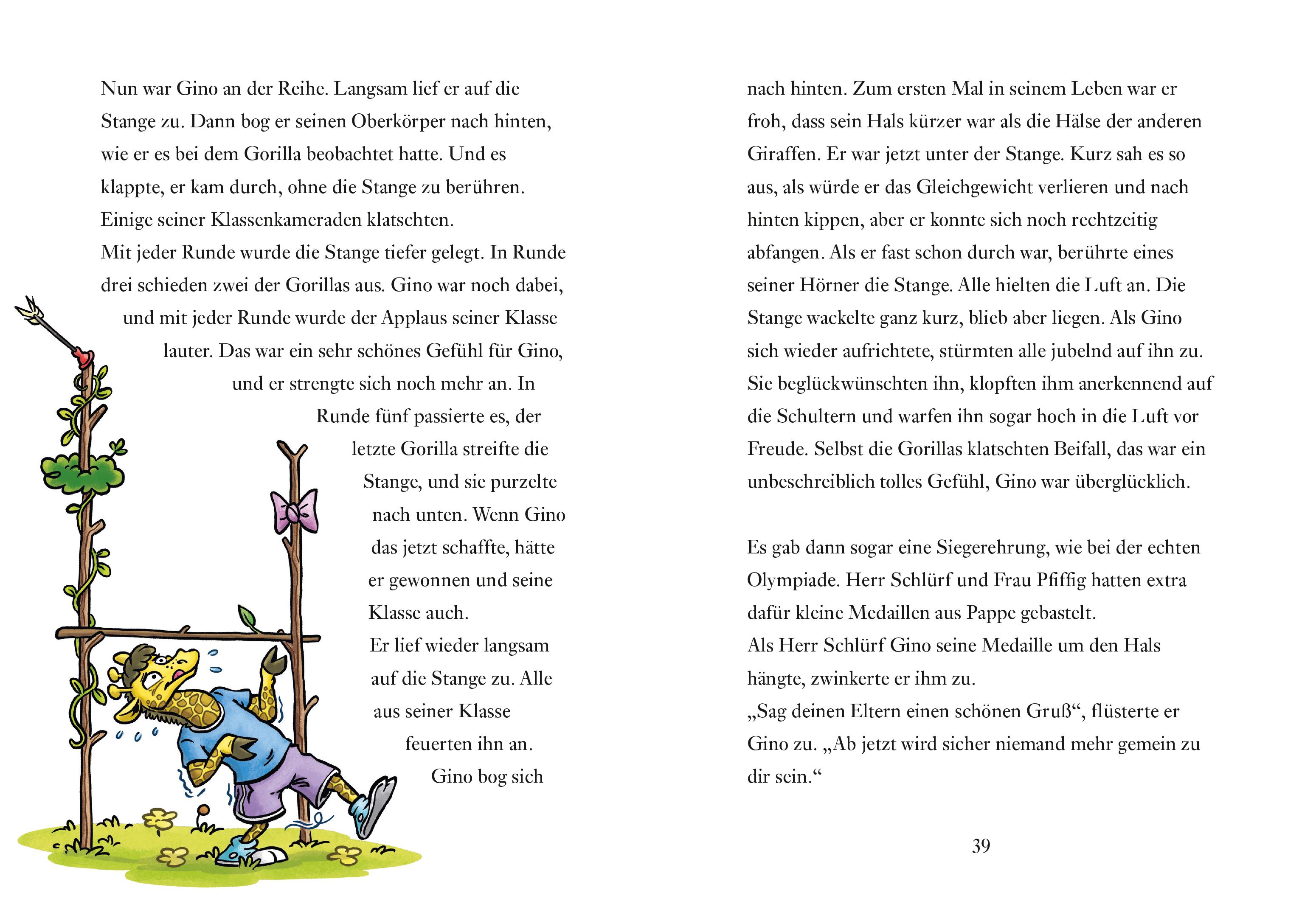 Beispielinhalt (Bild) Die höchstfamose Zoo-Schule  - Tierisch-lustige Vorlesegeschichte für die erste Klasse