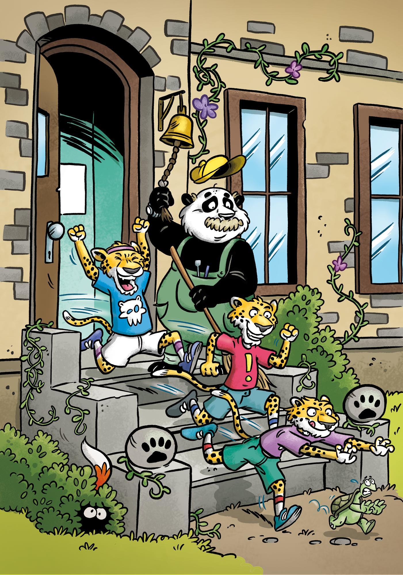 Beispielinhalt (Bild) Die höchstfamose Zoo-Schule  - Tierisch-lustige Vorlesegeschichte für die erste Klasse