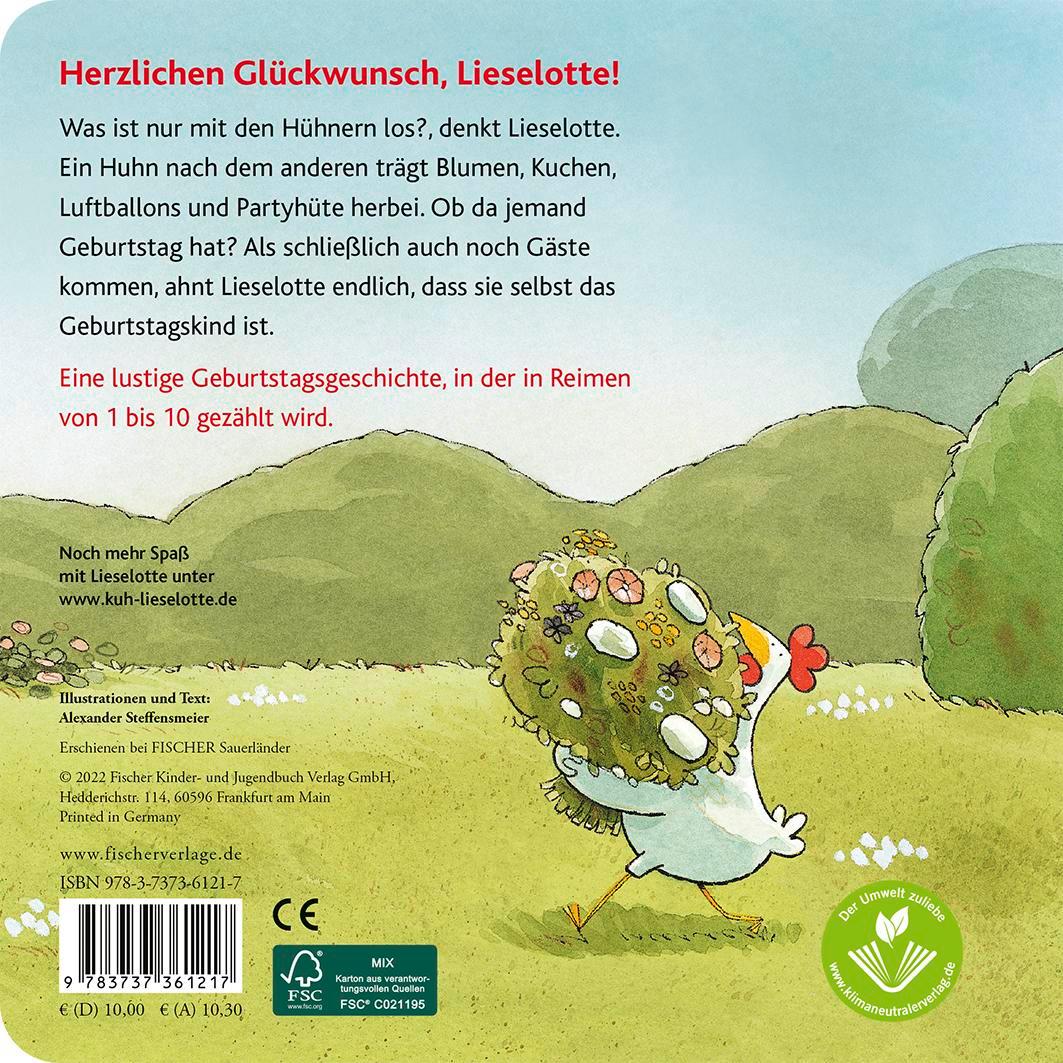 Rückseitencover Lieselotte feiert Geburtstag