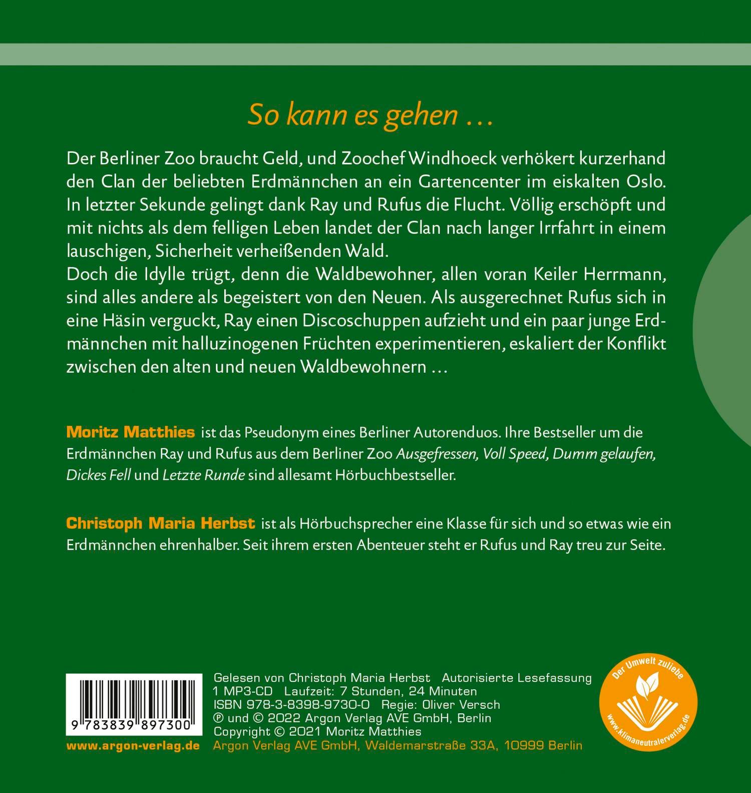 Rückseitencover Der Wald ruft