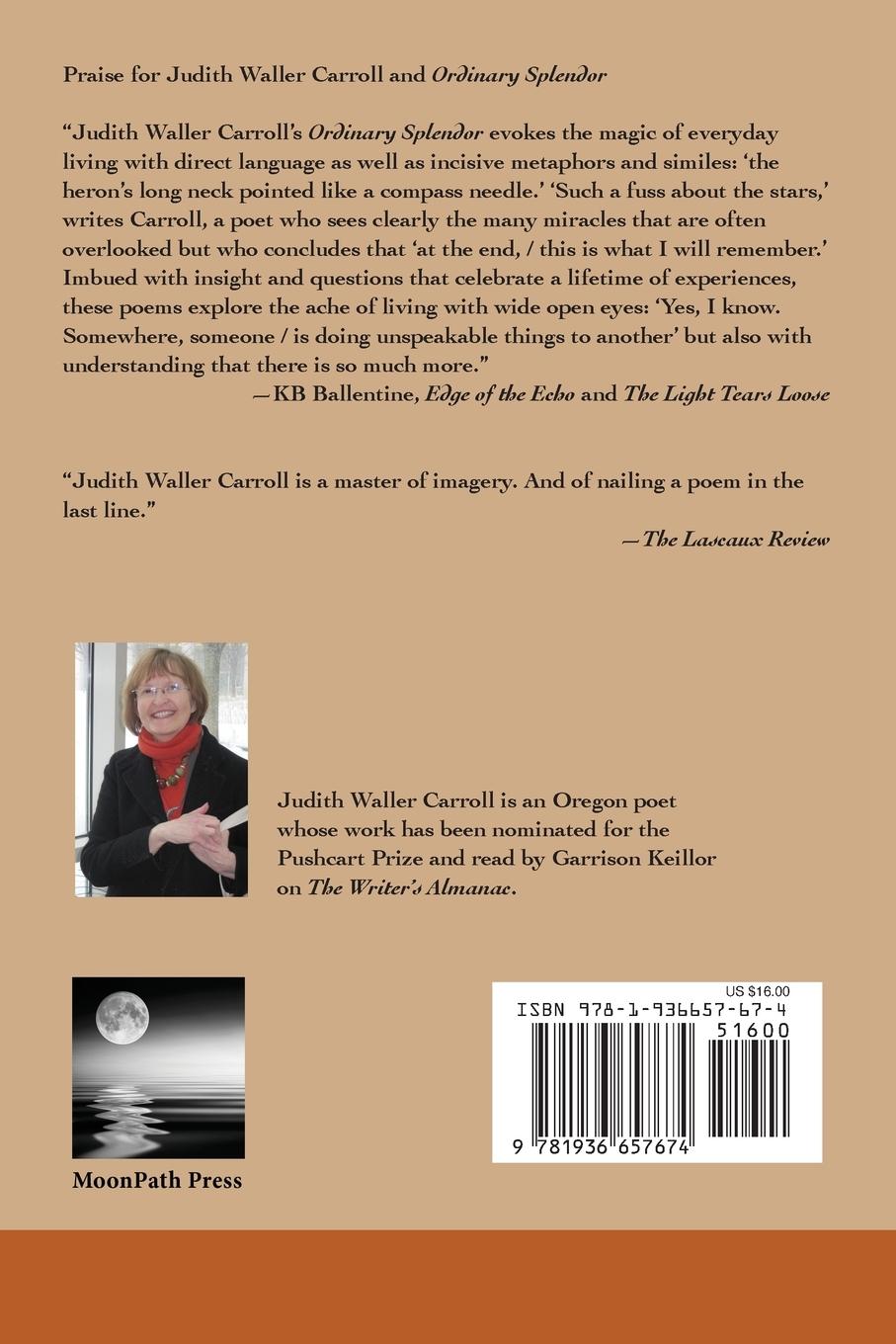 Rückseitencover Ordinary Splendor