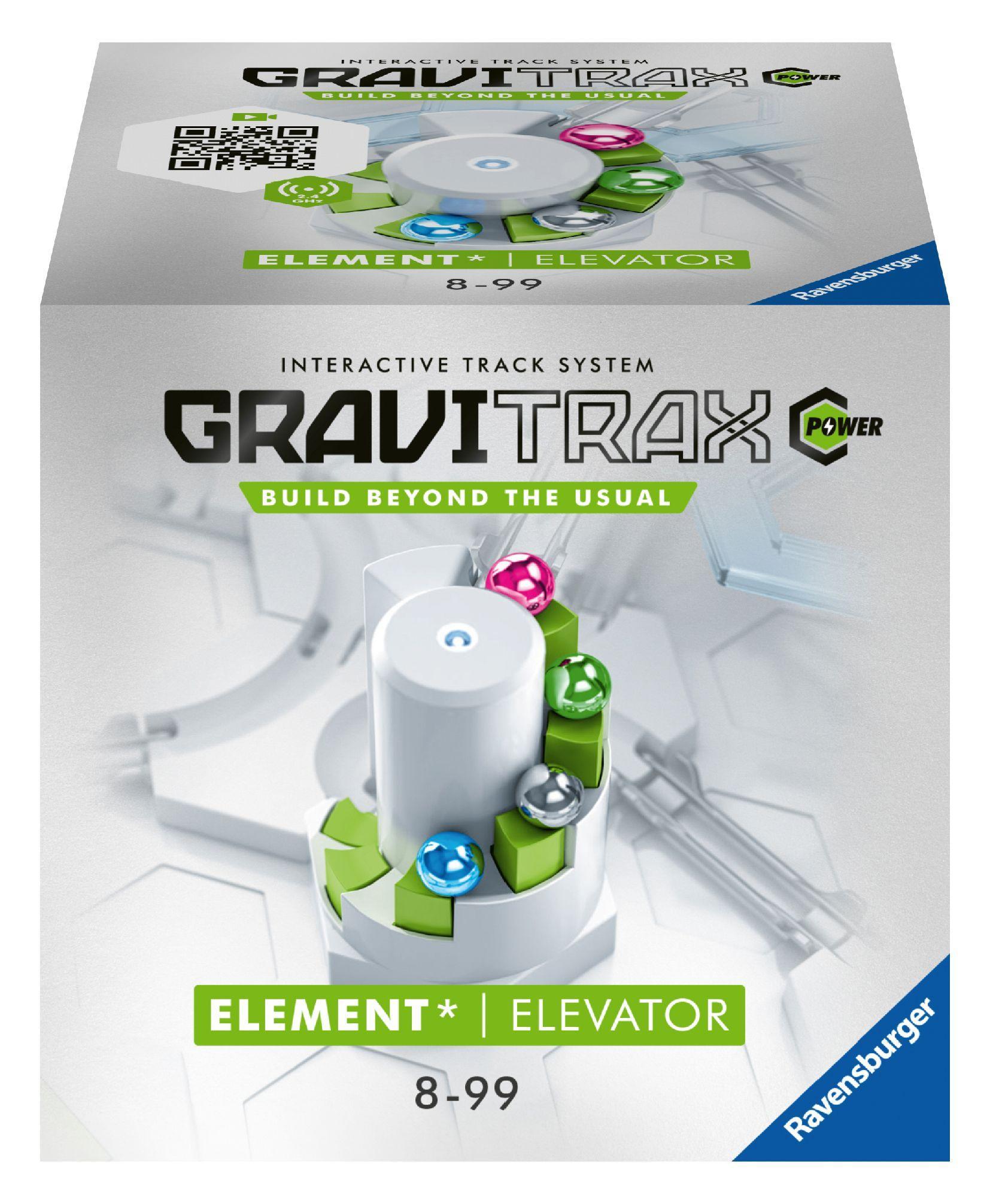 Vorderes Coverbild Ravensburger GraviTrax Power Erweiterung Elevator - Ideales Zubehör für spektakuläre Kugelbahnen, Konstruktionsspielzeug für Kinder ab 8 Jahren