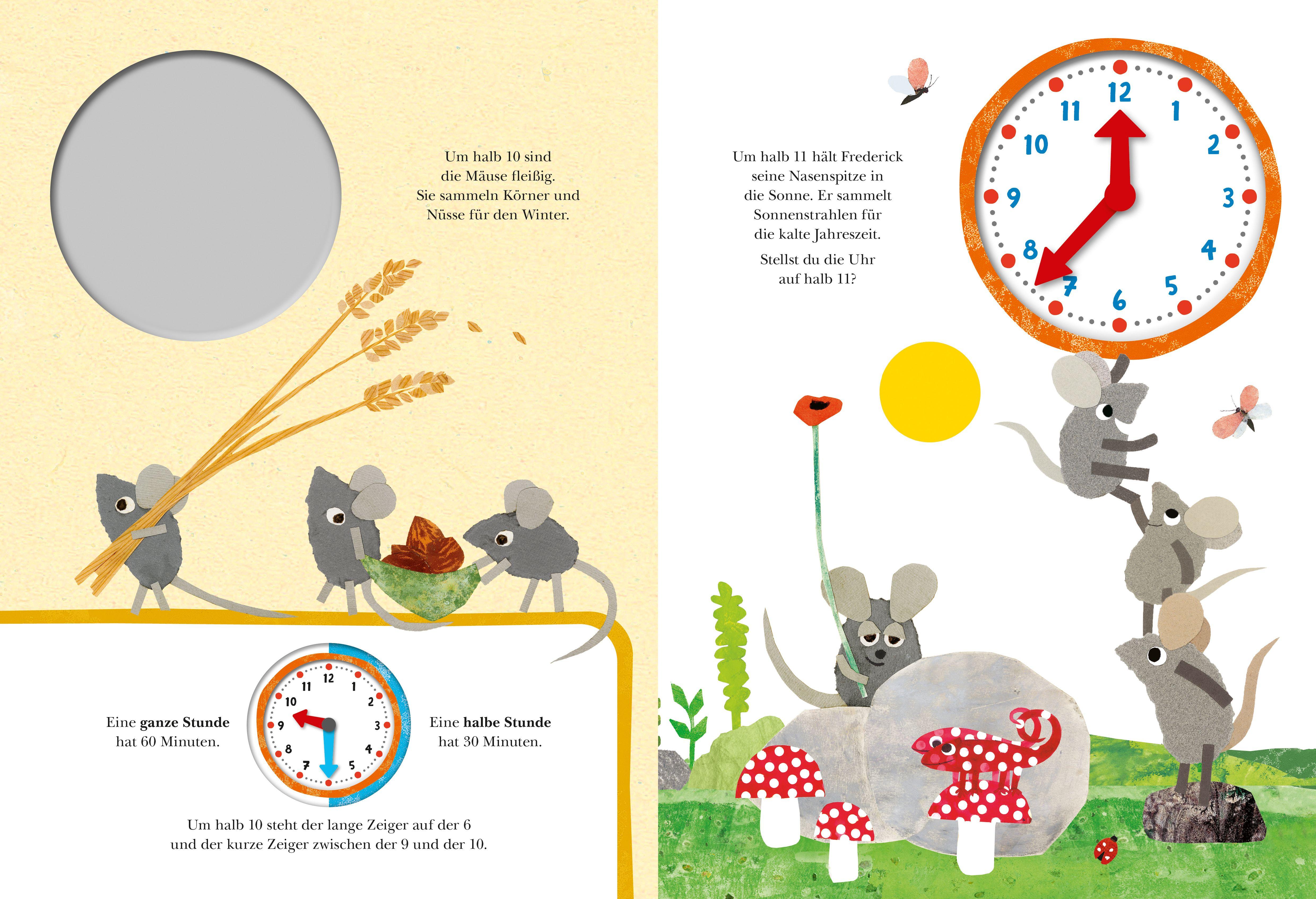 Beispielinhalt (Bild) Frederick und seine Freunde - Mein erstes Uhrenbuch