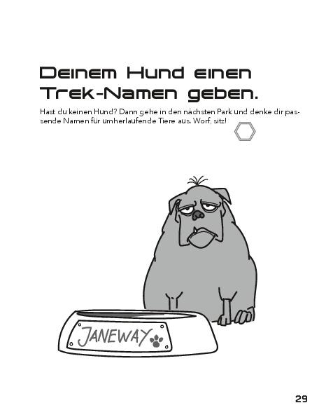 Beispielinhalt (Bild) Die Bucket List für Trekkies. 222 Dinge, die man als Star-Trek-Fan getan haben sollte
