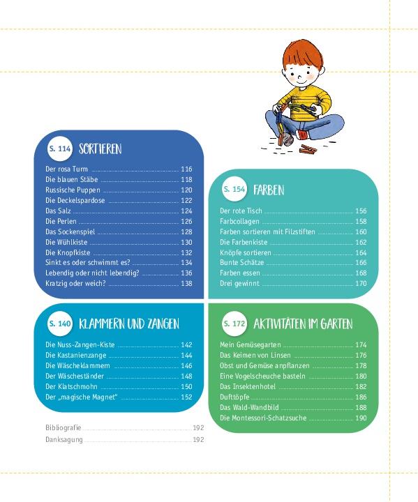Beispielinhalt (Bild) Montessori für zu Hause