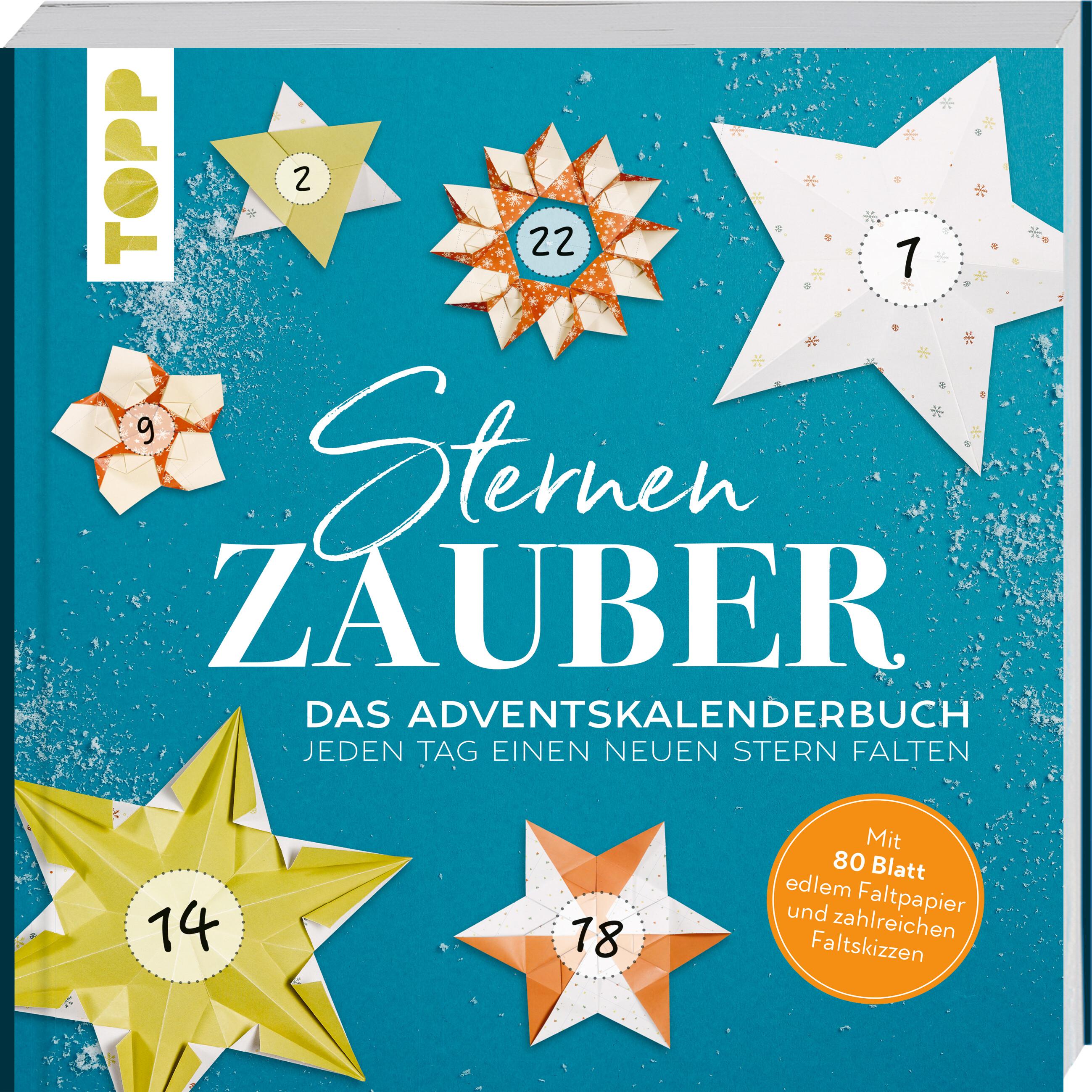 Vorderes Coverbild Sternenzauber. Das Adventskalender-Buch - jeden Tag einen neuen Stern falten