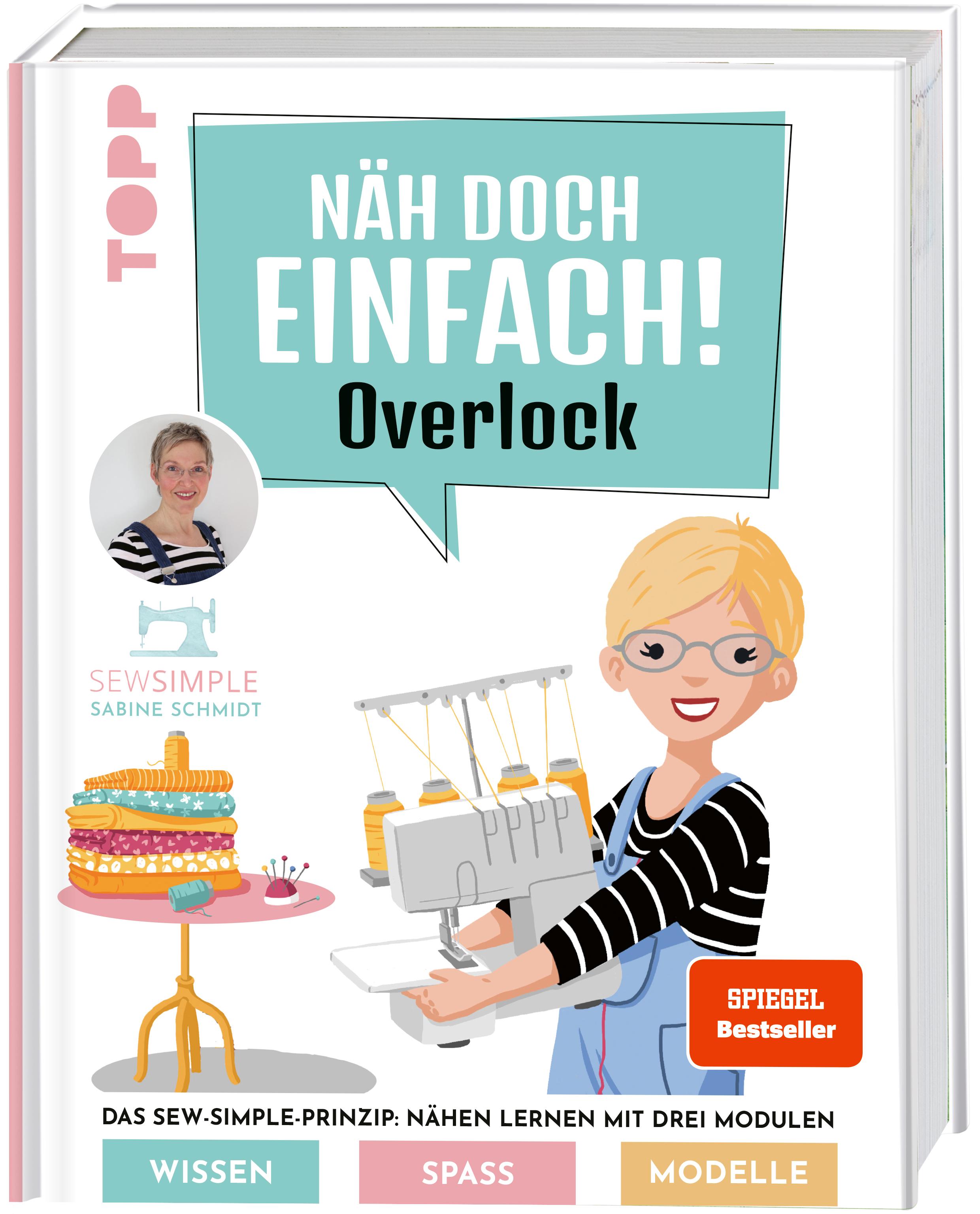 Vorderes Coverbild Näh doch einfach Overlock mit SewSimple.