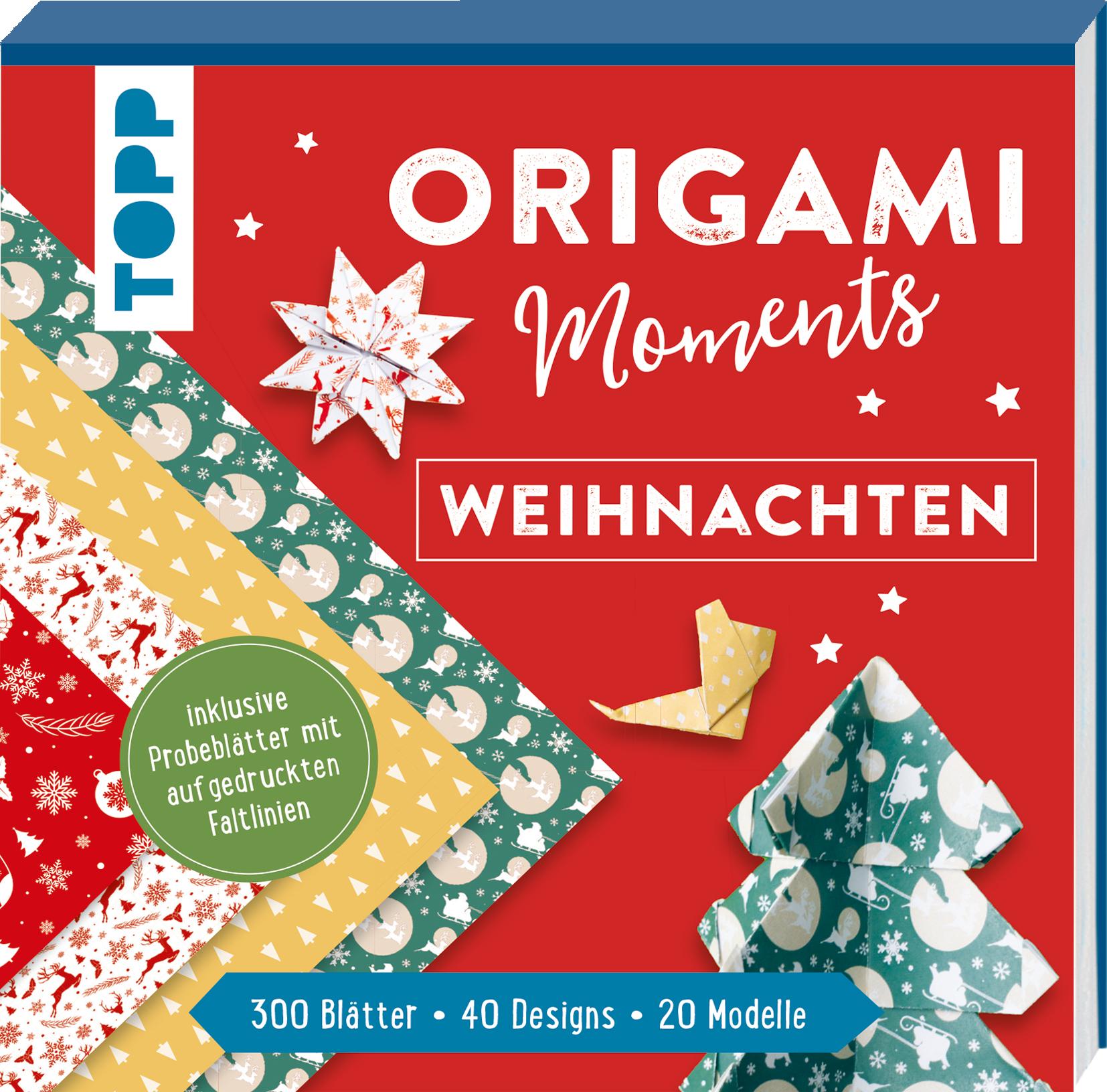 Vorderes Coverbild Origami Moments - Weihnachten. Der perfekte Faltspaß für Winter & Weihnachten