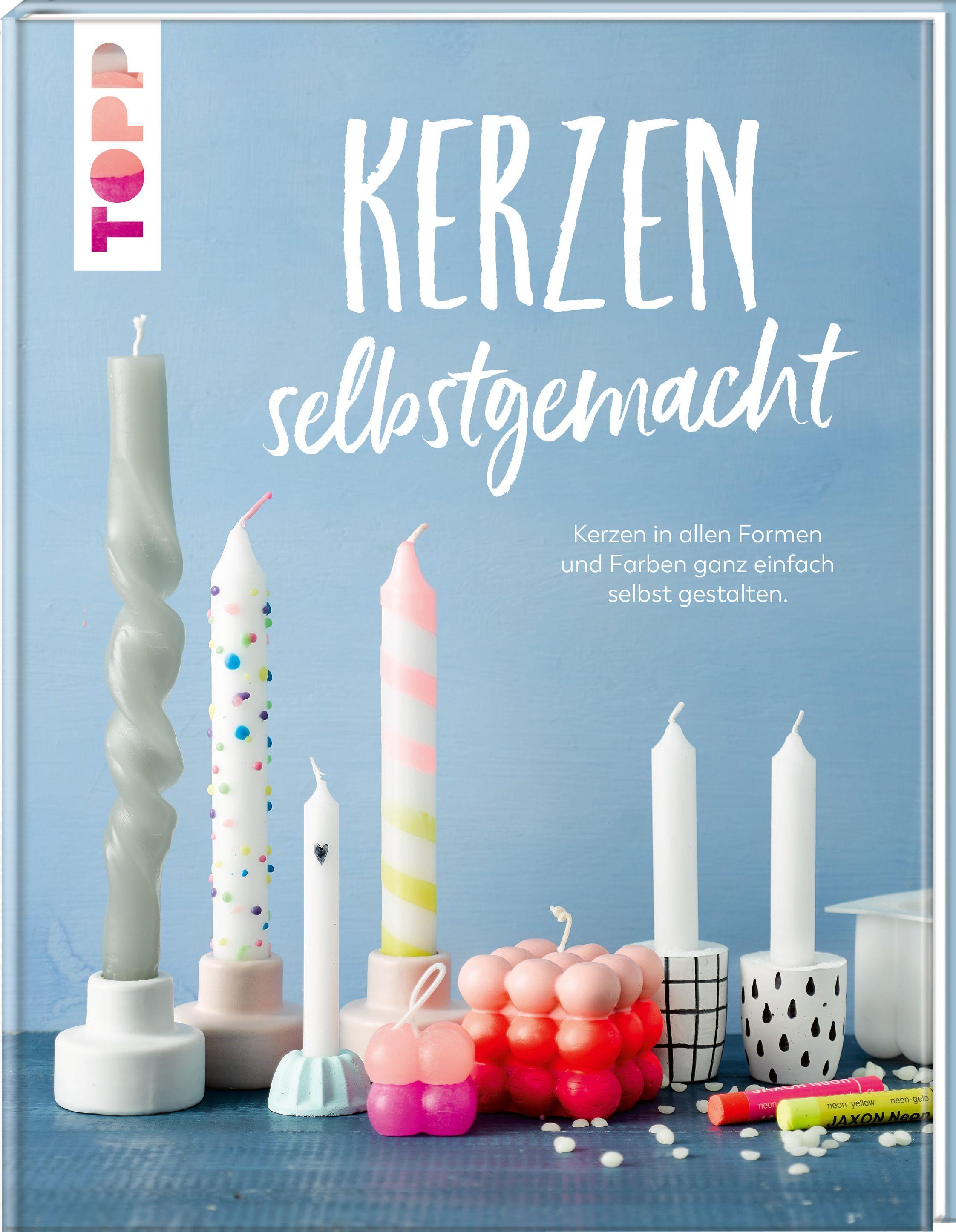 Vorderes Coverbild Kerzen selbstgemacht. Liebevolle DIY-Projekte gestalten, verpacken und verschenken