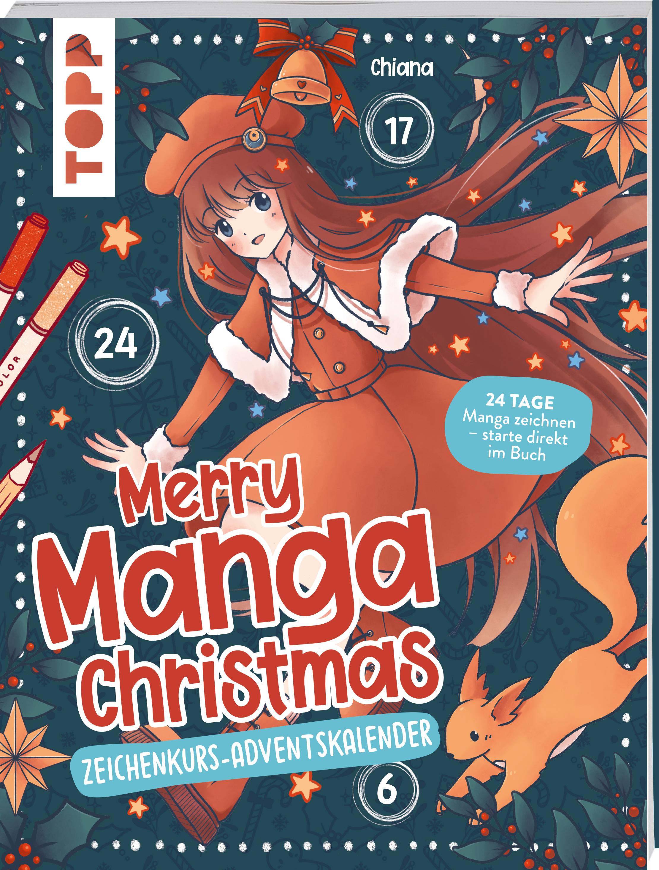 Vorderes Coverbild Merry Manga-Christmas. Das Adventskalender-Buch