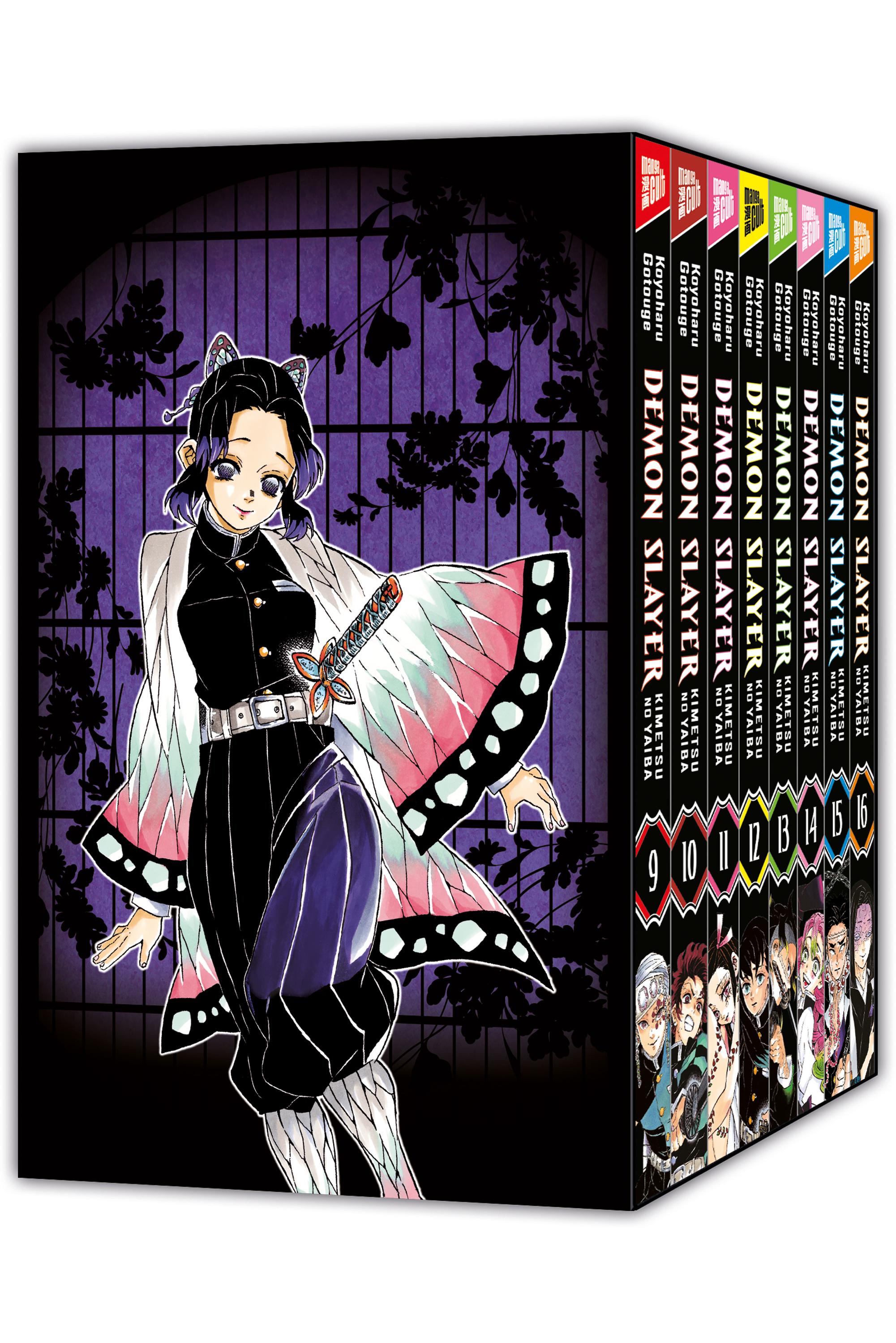Vorderes Coverbild Demon Slayer - Kimetsu no Yaiba 9-16 mit Sammelschuber
