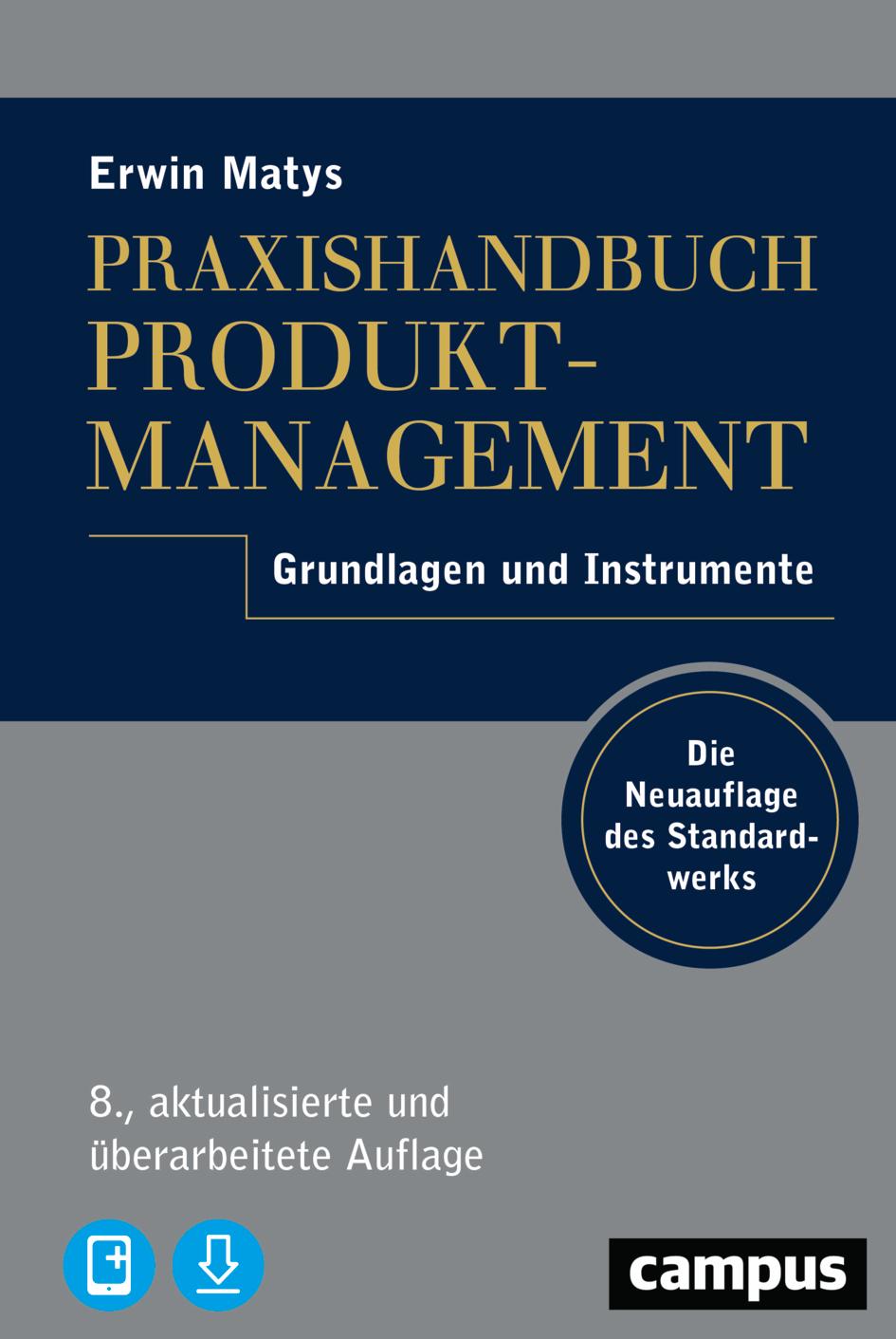 Vorderes Coverbild Praxishandbuch Produktmanagement